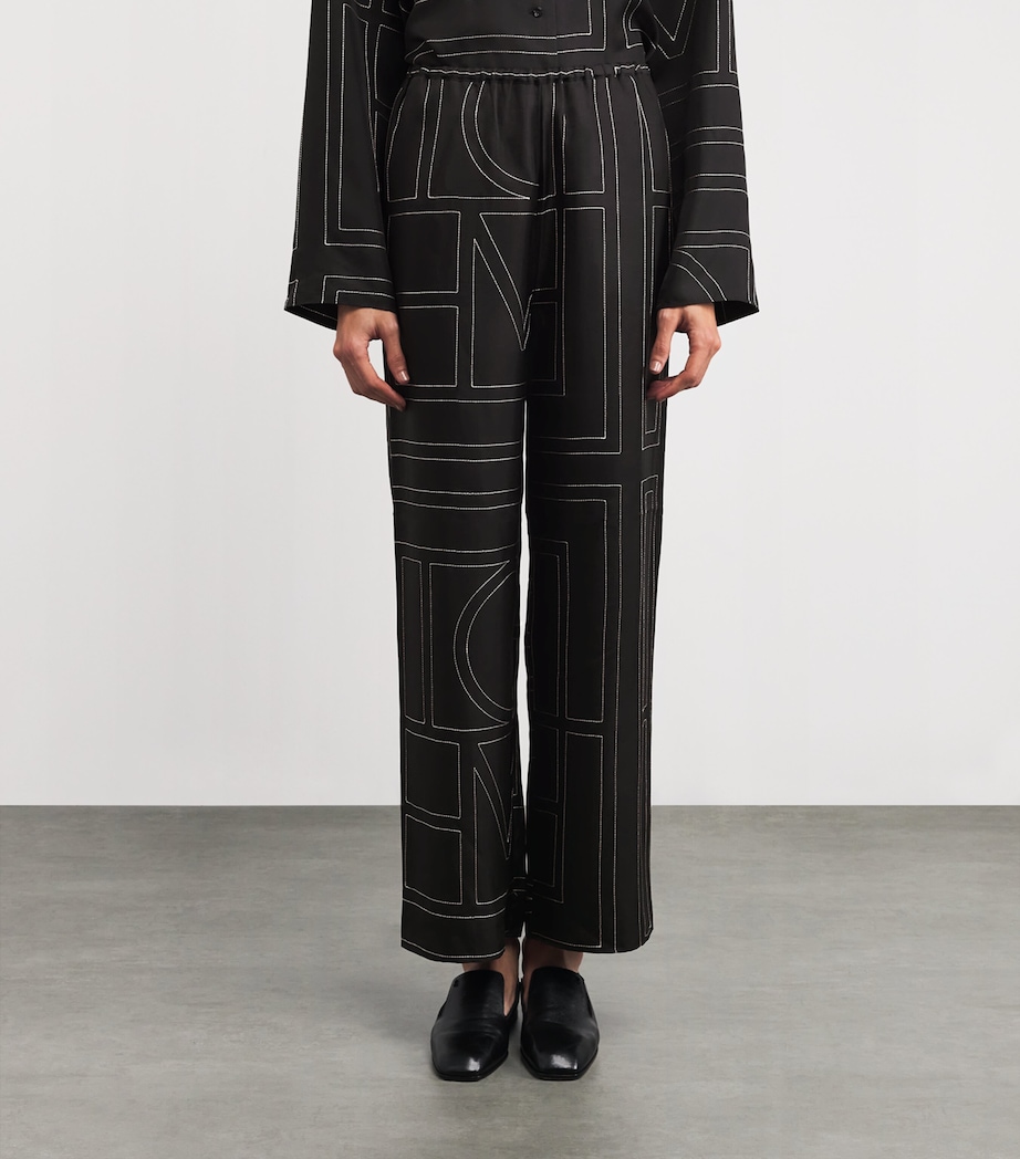 Silk Monogram Trousers BLACK MONOGRAM 925 Image 3