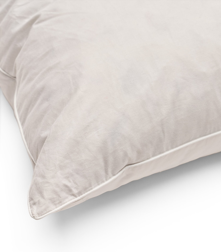 Cotton Down-Filled Pillow (50cm x 75cm) WHITE Image 5