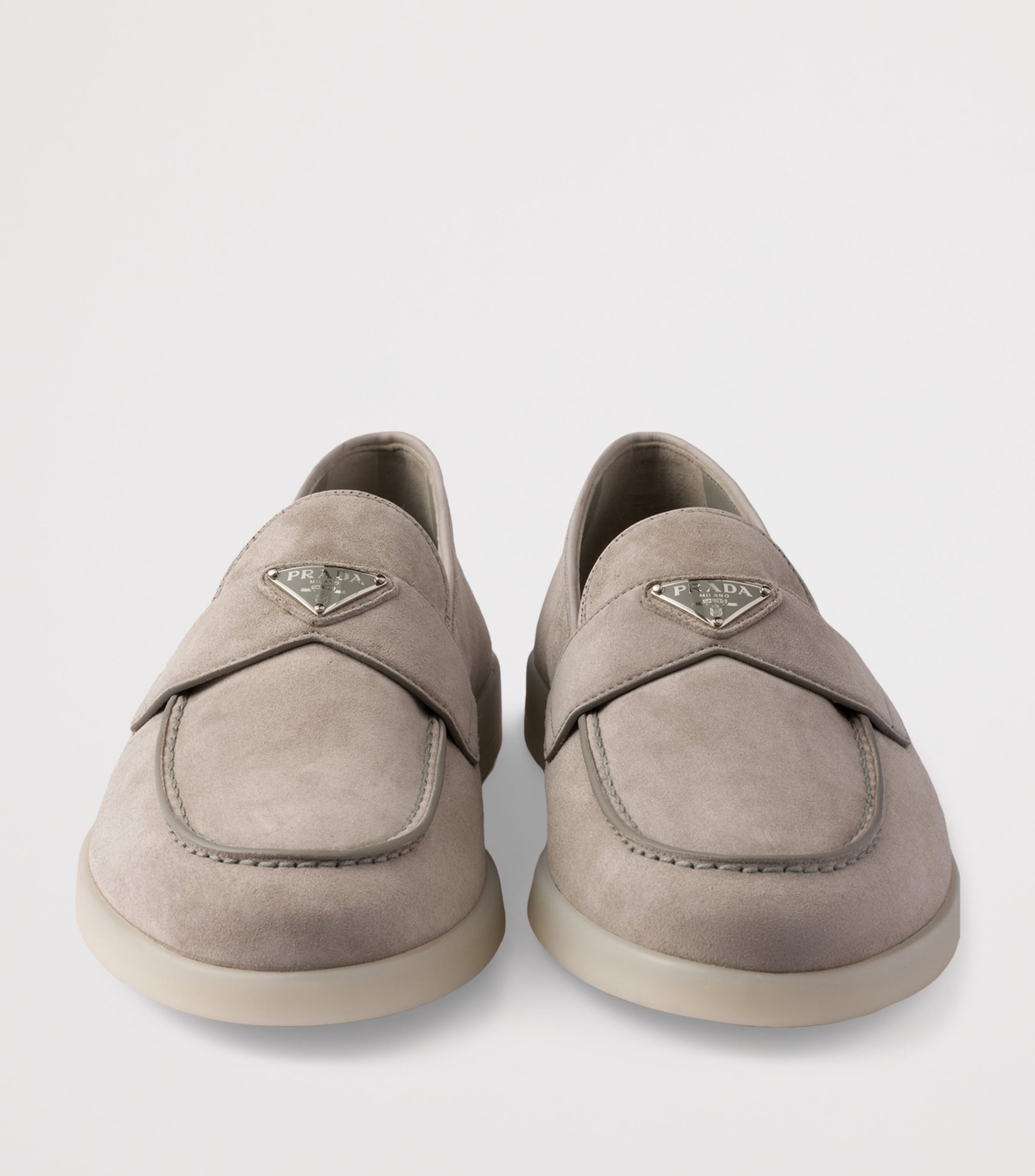 Suede Triangle Loafers F0424 Image 6