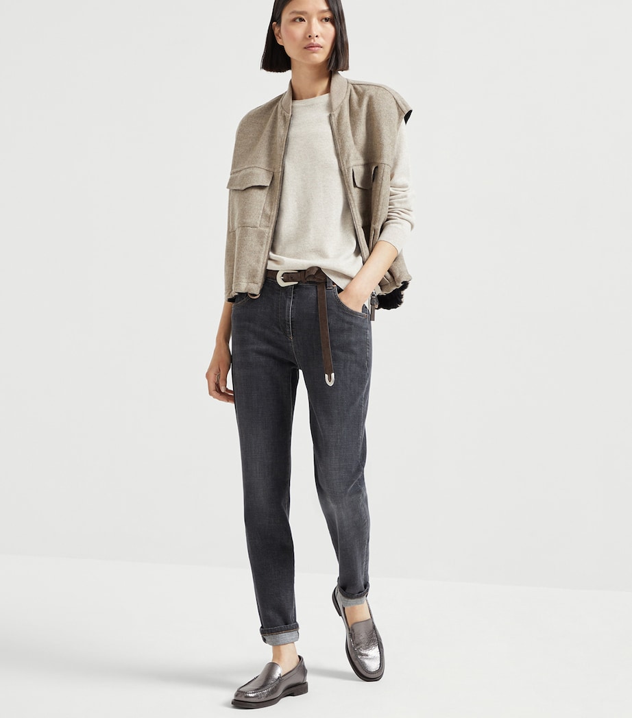 Brunello Cucinelli Cashmere Monili-Trim Sweater Image 4