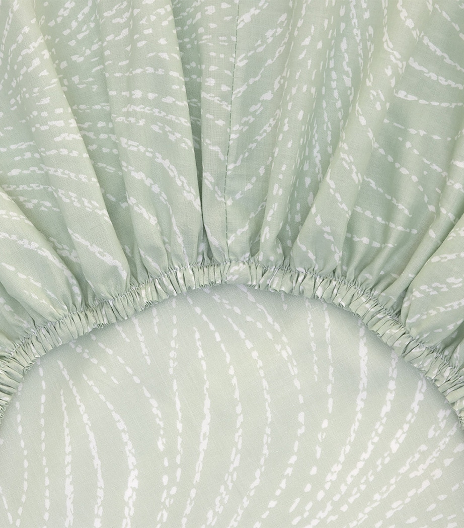 Pollen Double Fitted Sheet (140cm x 200cm) MULTICOLOURED Image 3