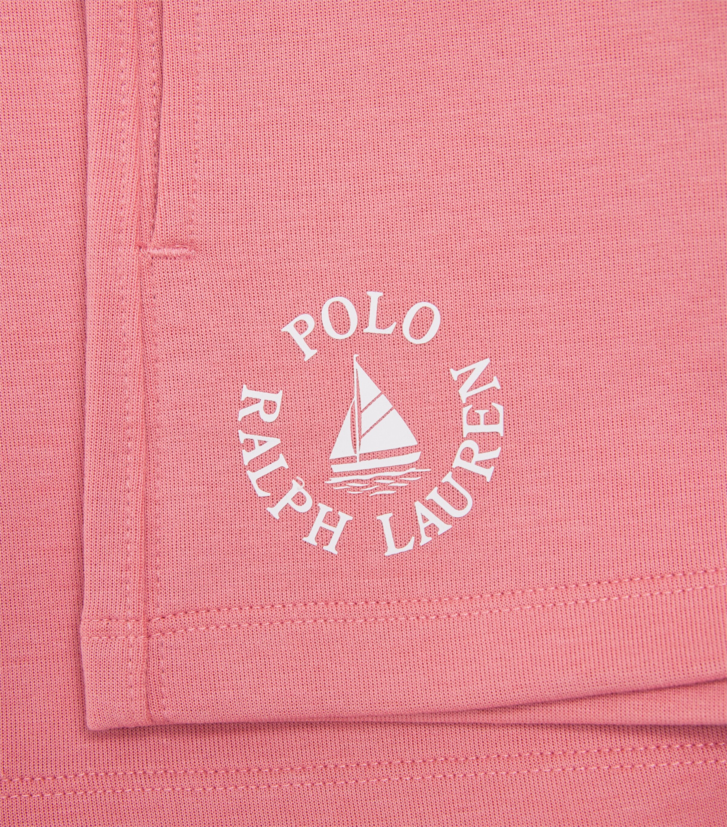 Cotton-Blend Sailboat Logo Shorts (7-14 Years) PINK Image 3