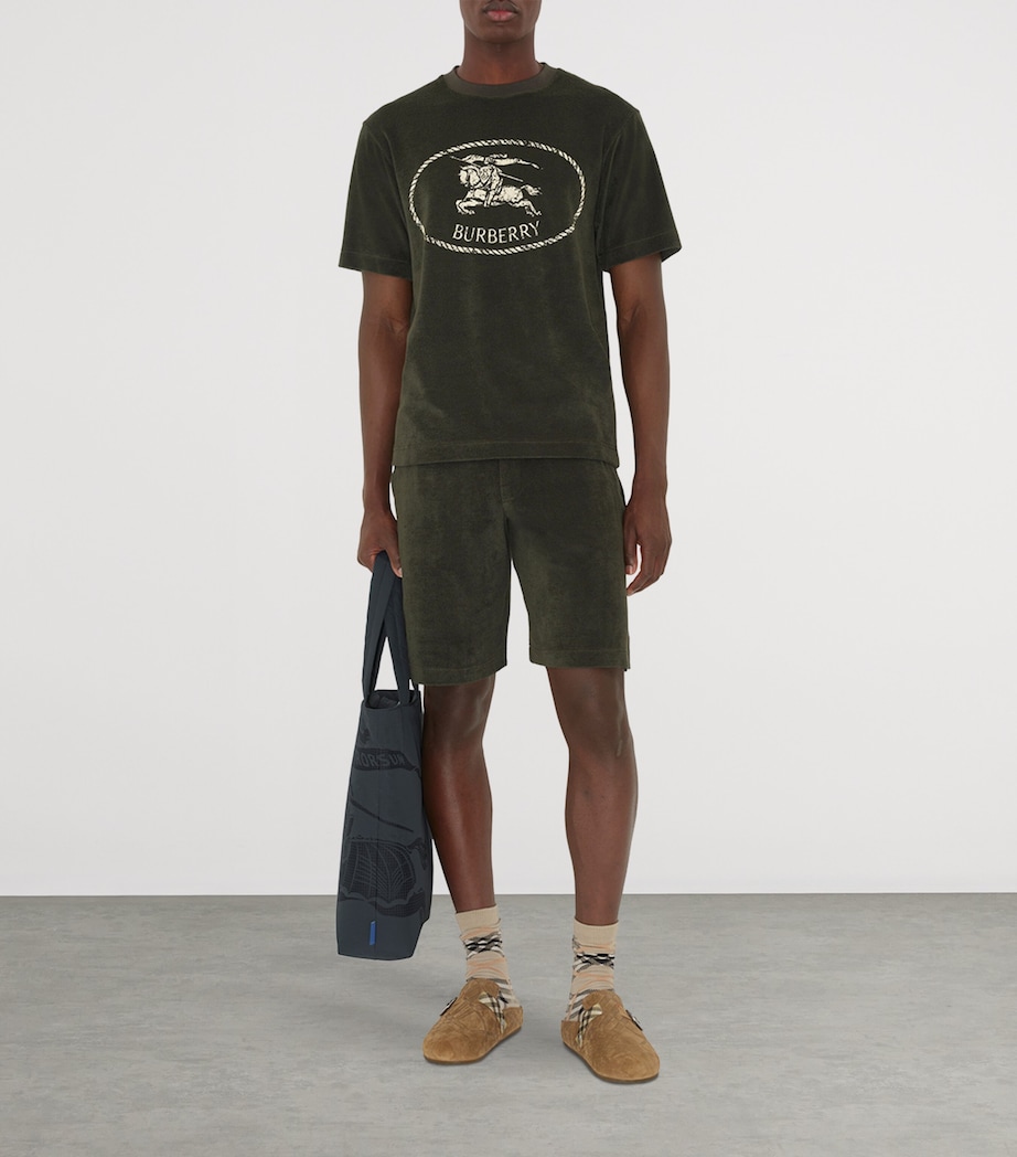 Towelling Knight Stamp T-Shirt SHALE Image 2