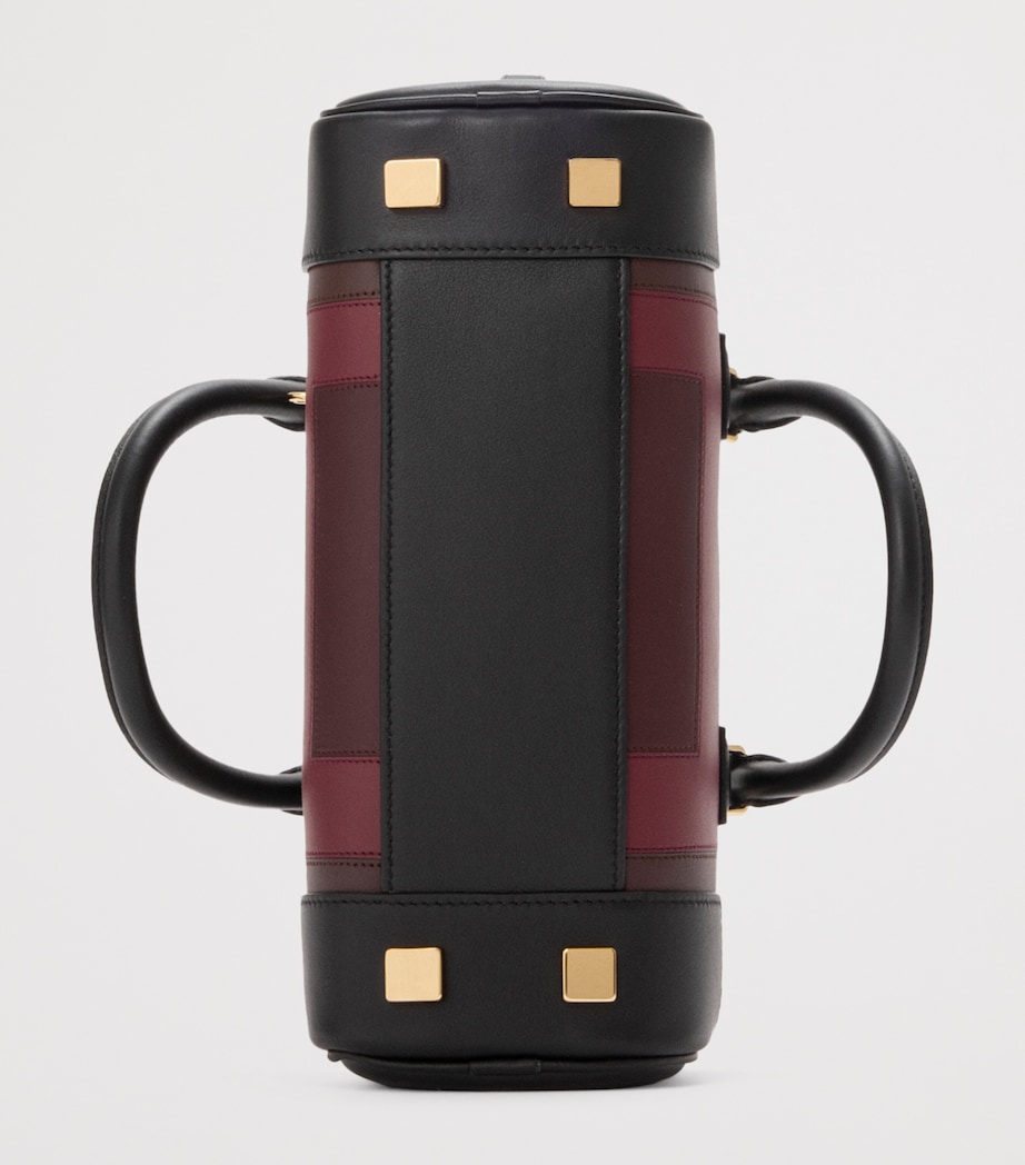 x Albers Leather Amazona 23 Top-Handle Bag BLACK/BURGUNDY Image 6