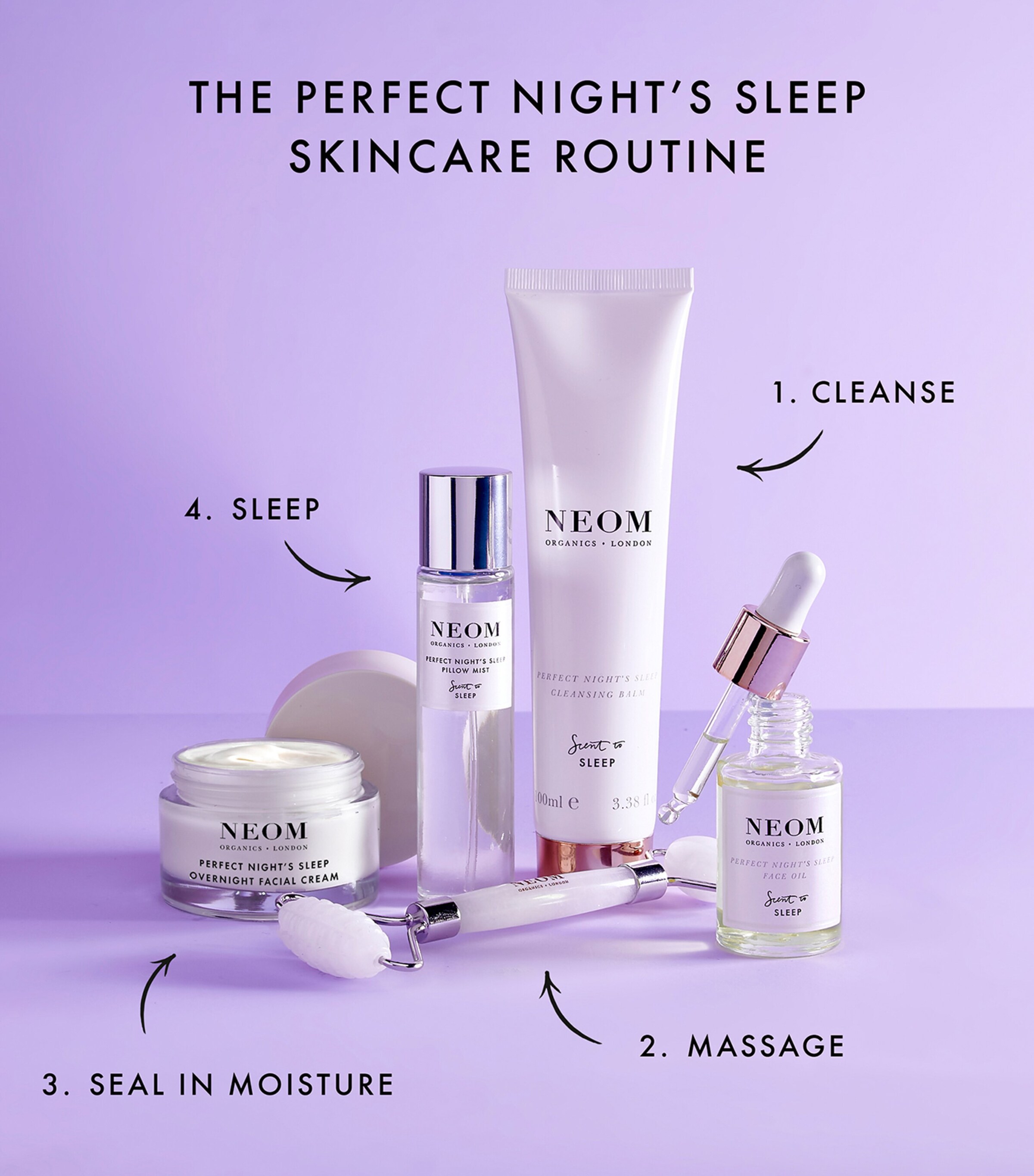 NEOM Perfect Night's Sleep Overnight Facial Cream (50ml) N/a Image 8