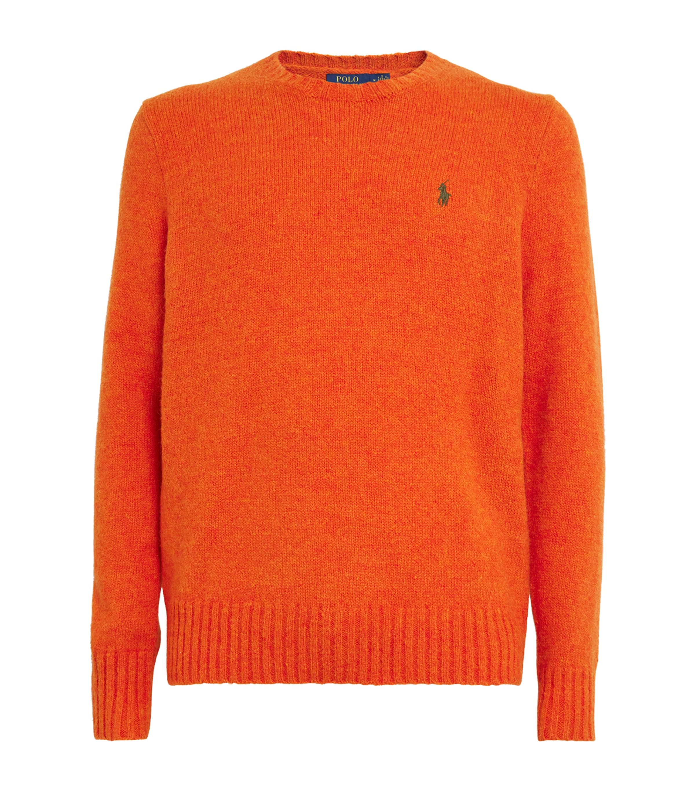 Polo Ralph Lauren Wool-blend Polo Pony Sweater In Orange