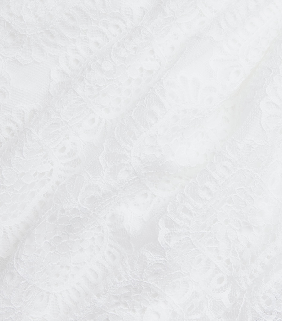 Claudie Pierlot Womens Lace Wide-Leg Trousers White Image 6