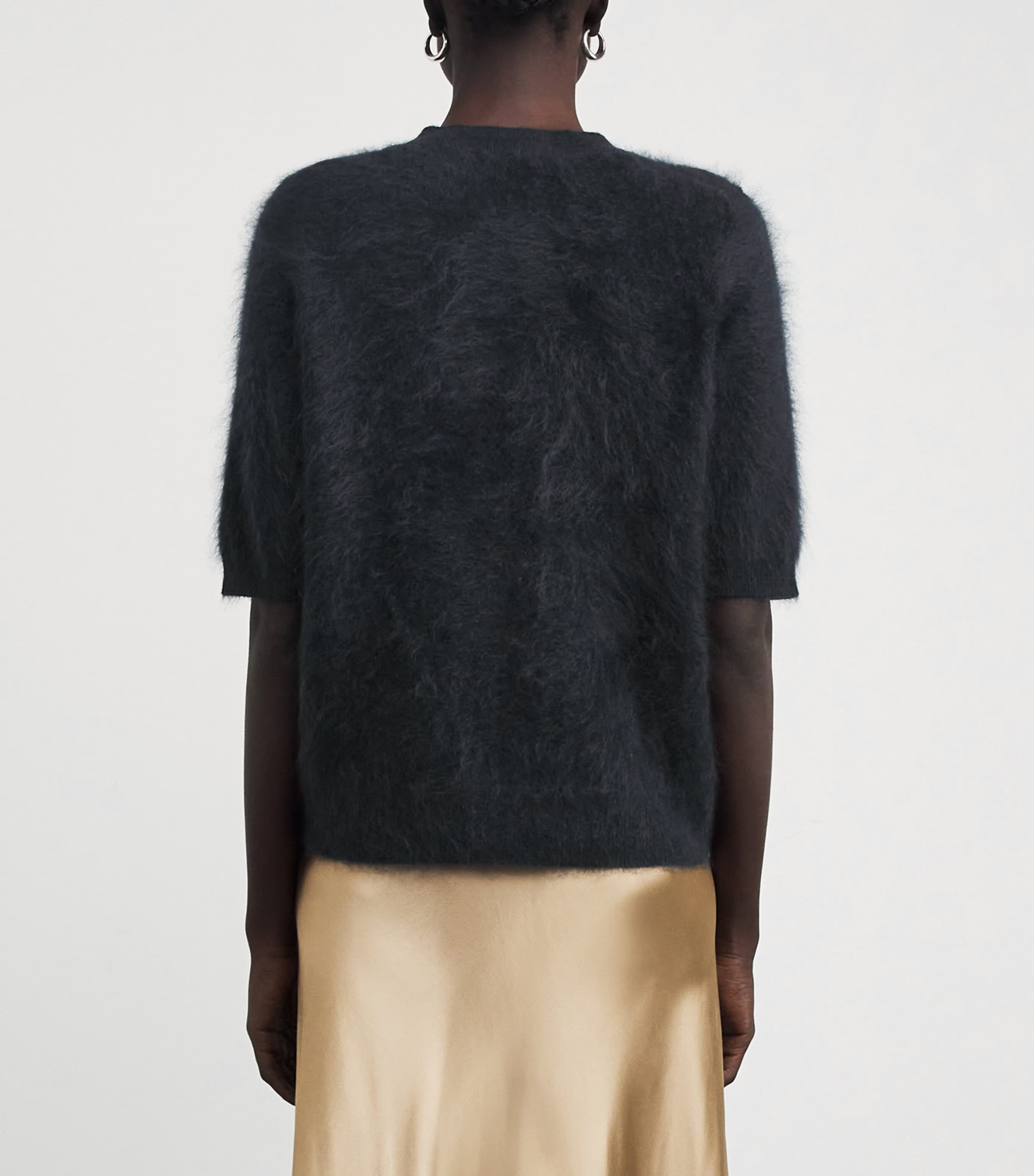 Brushed Cashmere Sweater INK Image 4