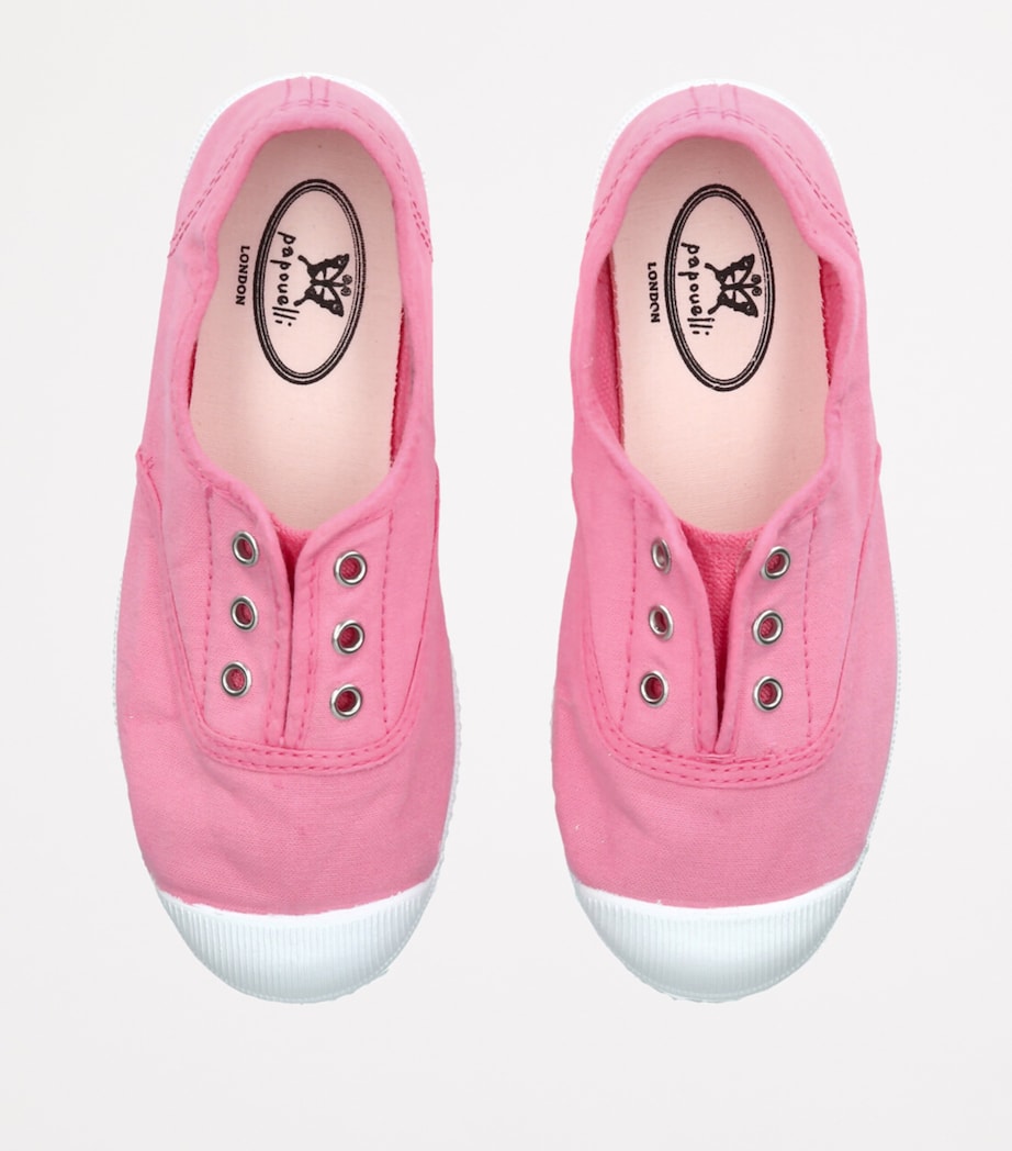 papouelli Organic Canvas Darcie Sneakers Peach Image 4