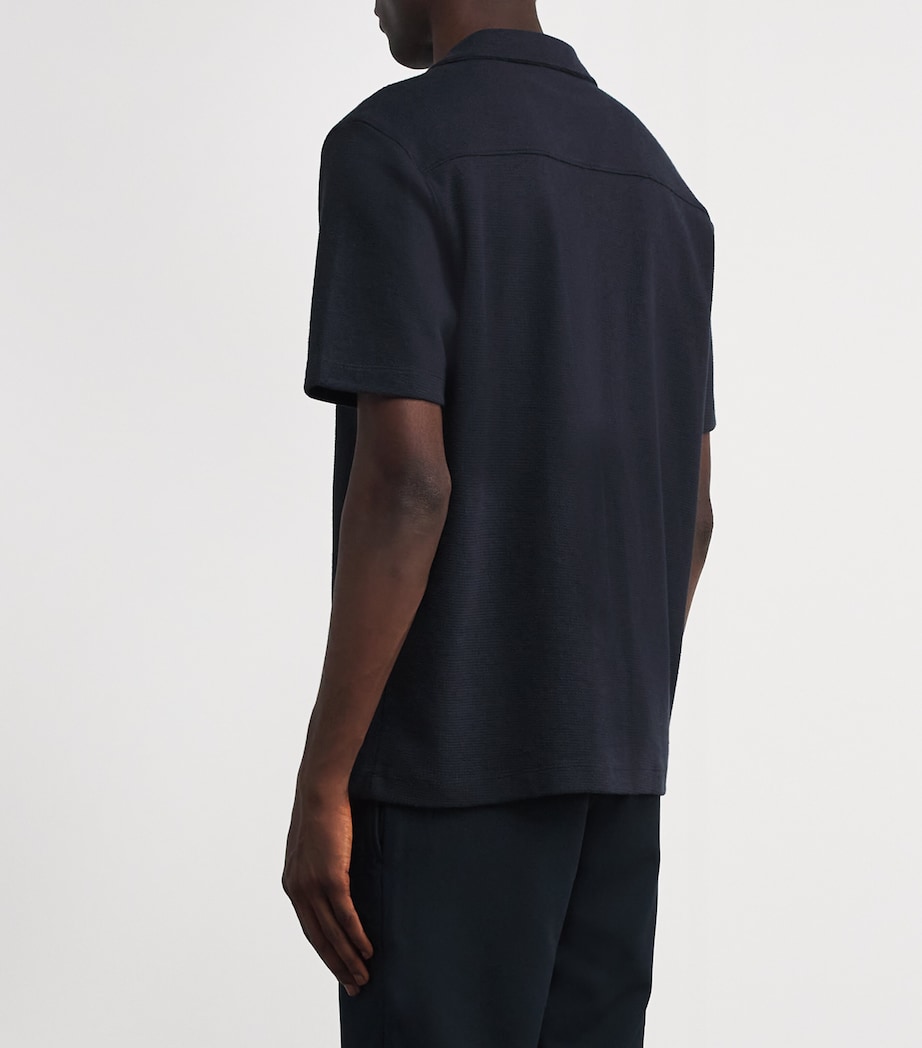 Cotton Bouclé Cabana Shirt COASTAL BLUE-403CBL Image 4