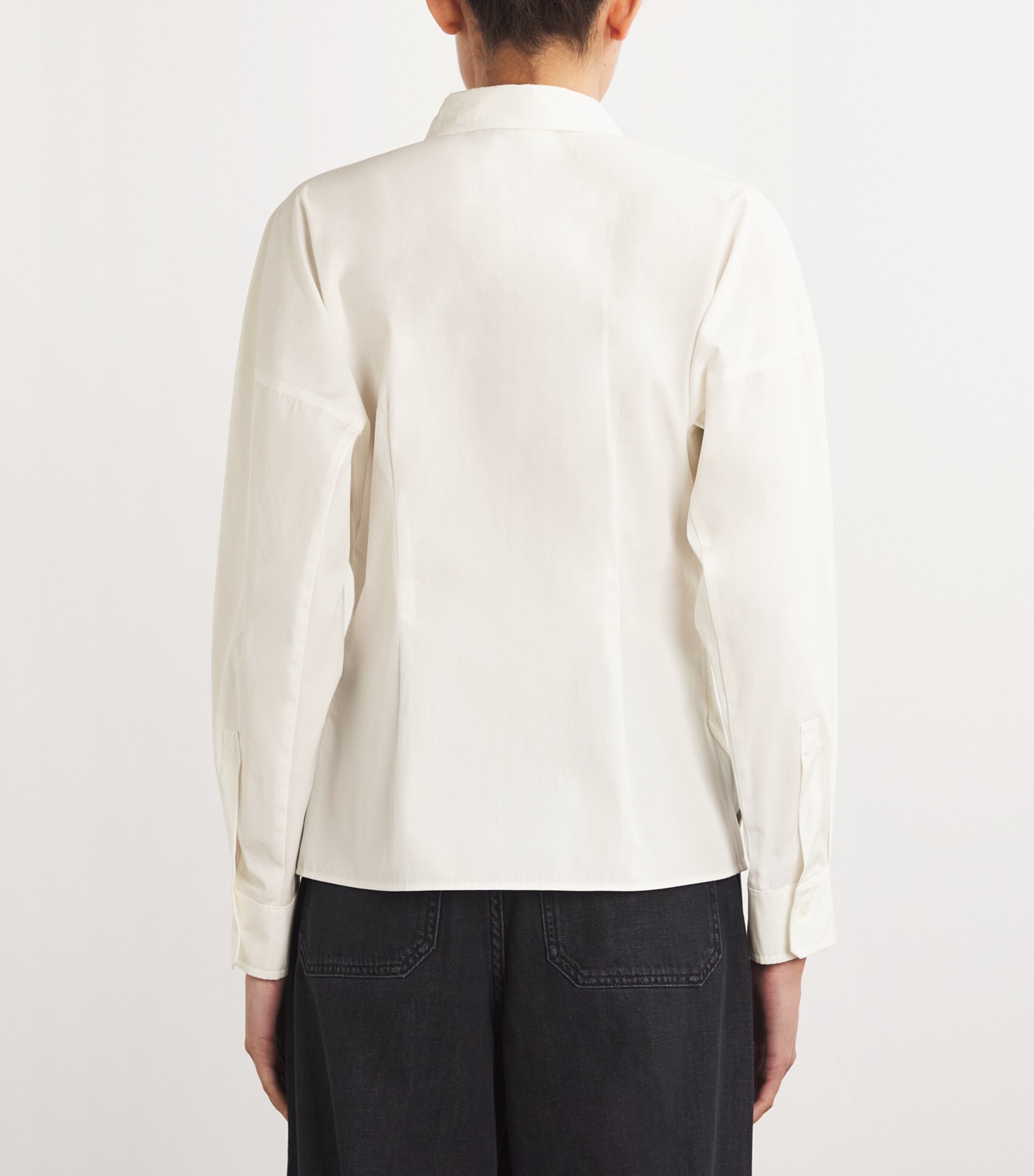 Weekend Max Mara Womens Cotton Twin-Pocket Shirt White Image 4