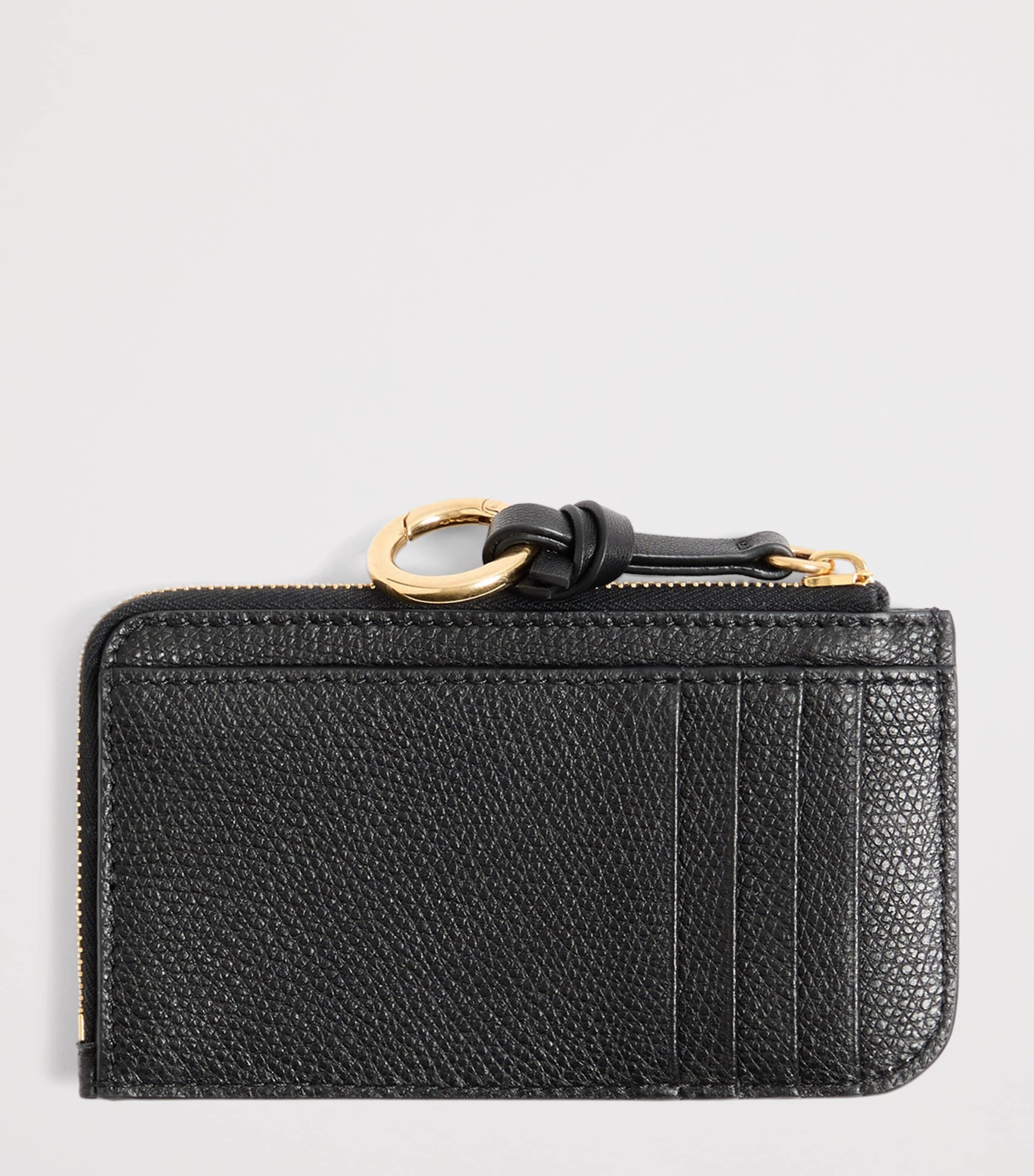 Valentino Garavani Leather VLogo Card Holder Image 3