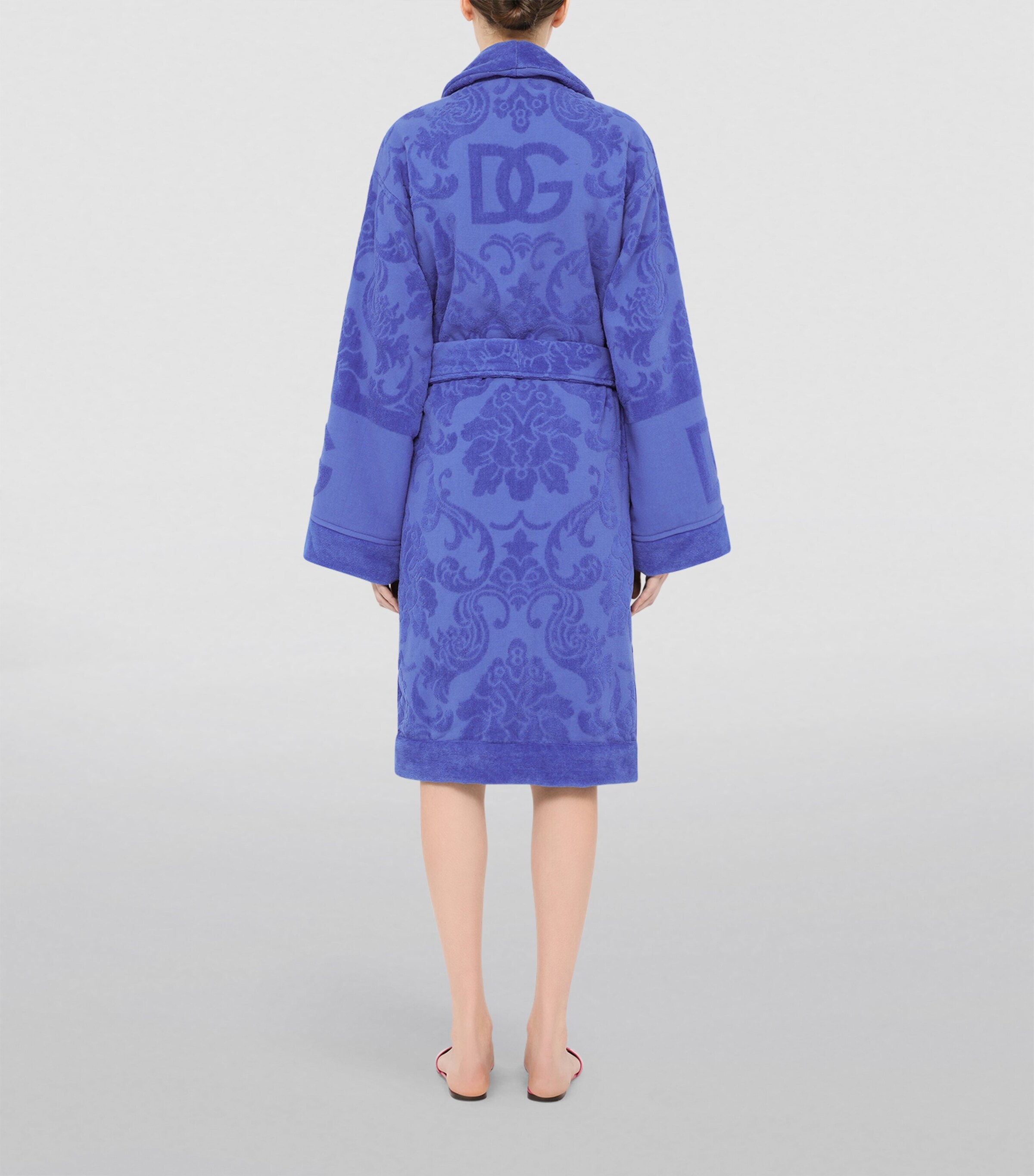 Terry Cotton DG Logo Robe U0018 BLU Image 3