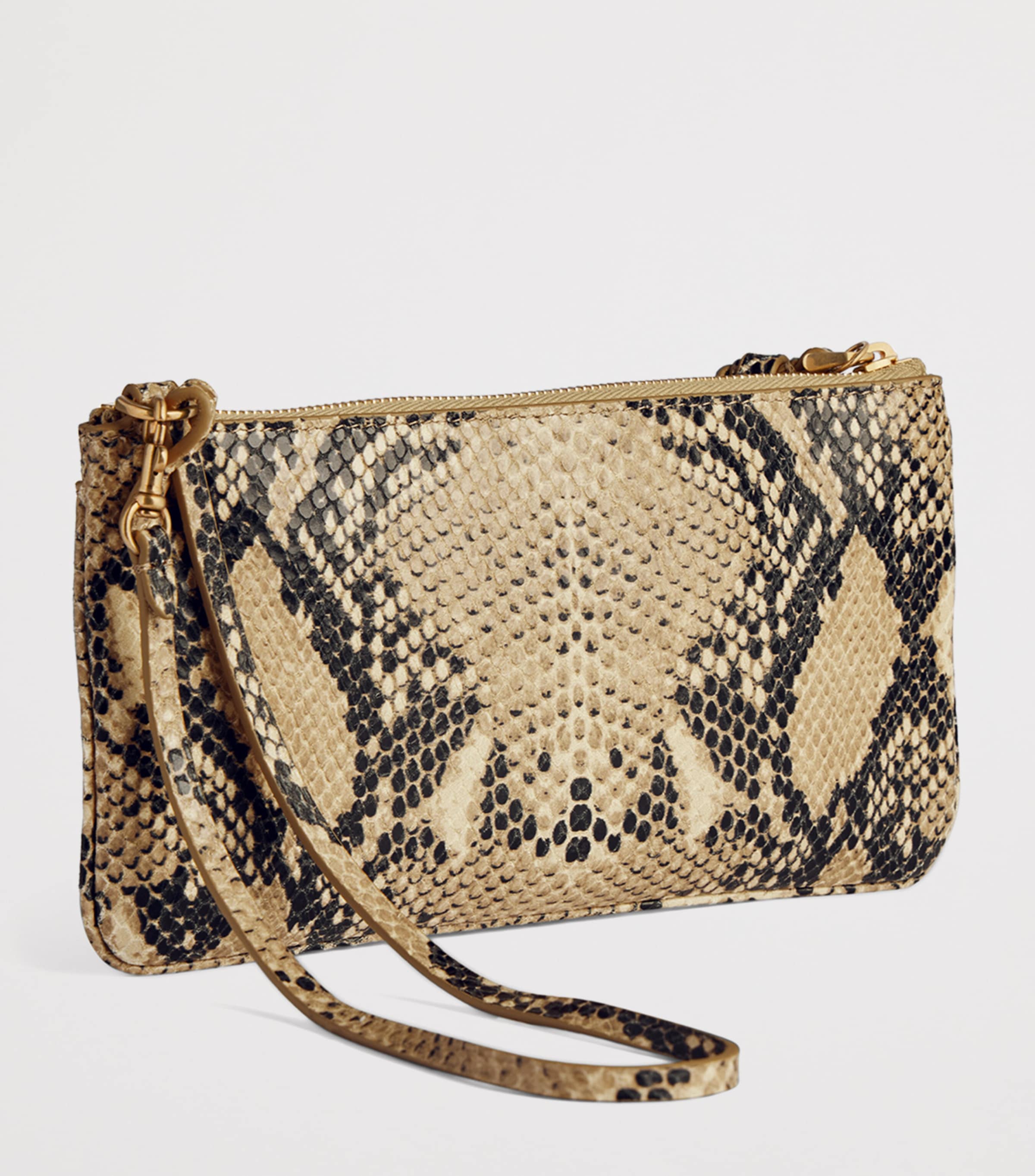 Calfskin Python-Embossed Pouch 2417 Image 4