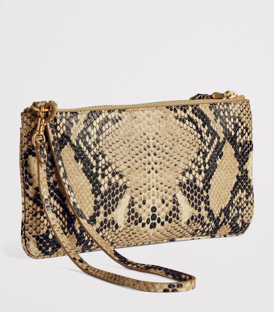 Calfskin Python-Embossed Pouch 2417 Image 4