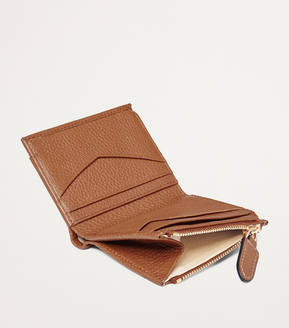 Aspinal Of London Leather Hudson Coin and Card Holder Tan Image 5
