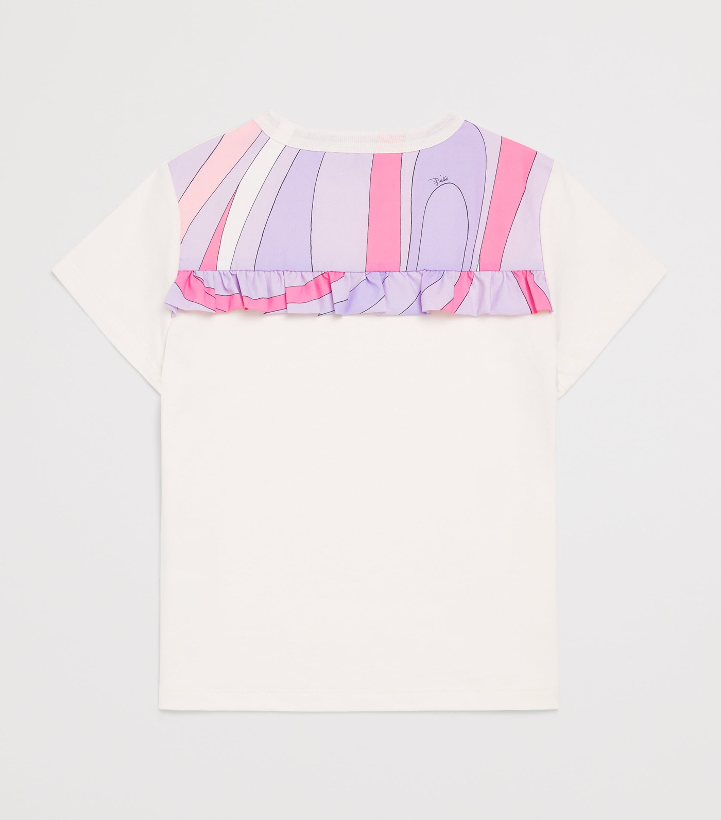 PUCCI Junior Cotton Logo T-Shirt Image 2