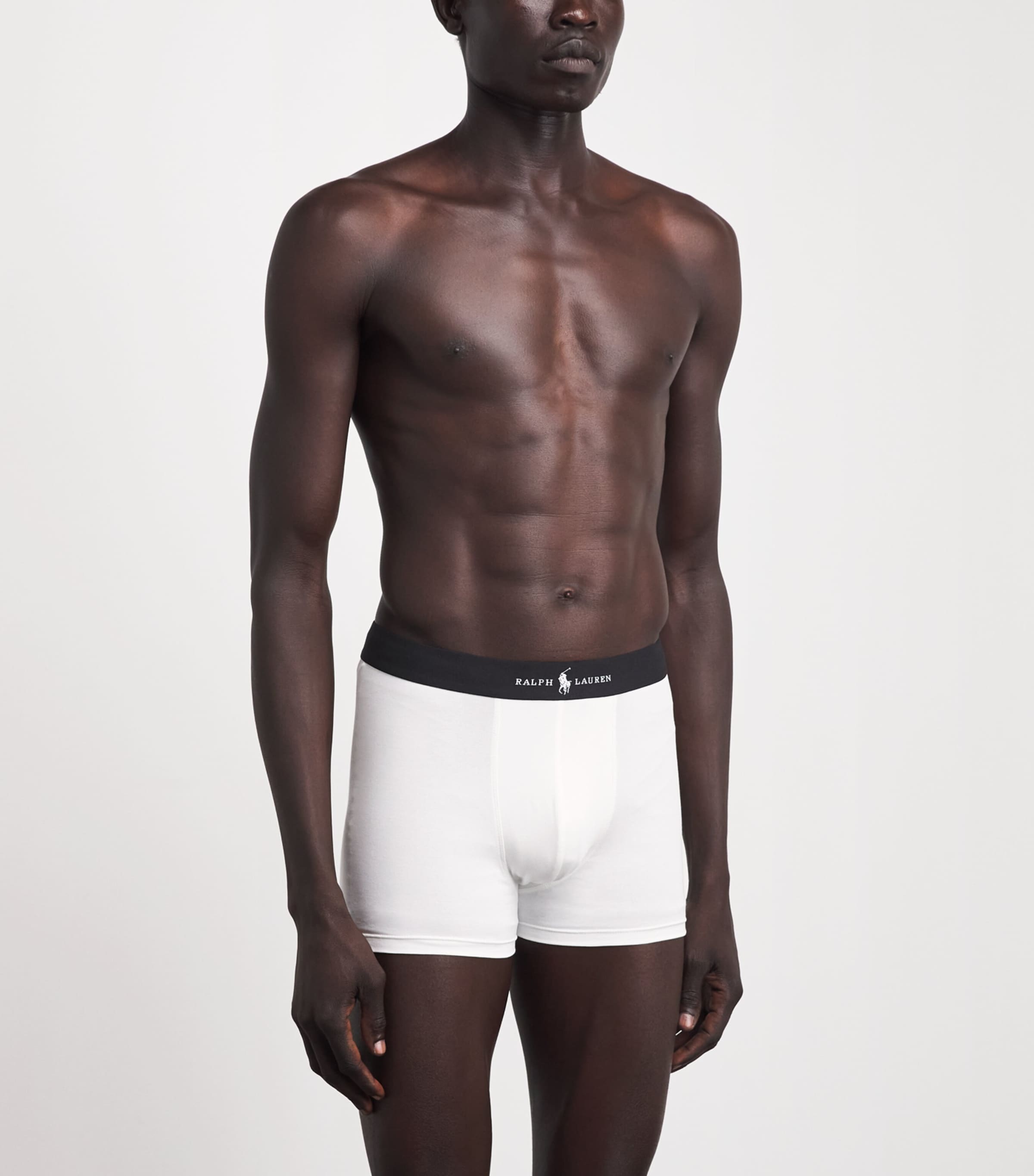 Polo Ralph Lauren Mens Premium Modal-Blend Trunks (Pack of 3) White Image 2