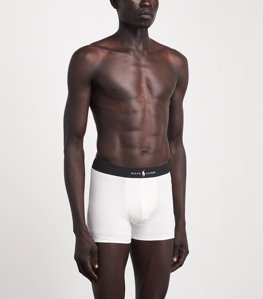 Polo Ralph Lauren Mens Premium Modal-Blend Trunks (Pack of 3) White Image 2