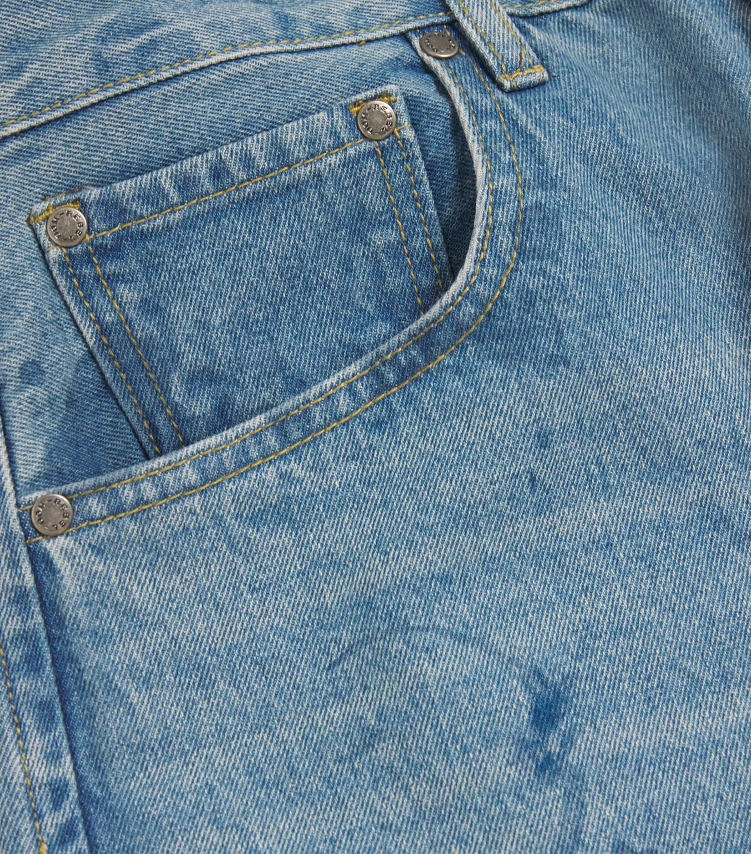 Scuffed Bootcut Jeans MID BLUE Image 5