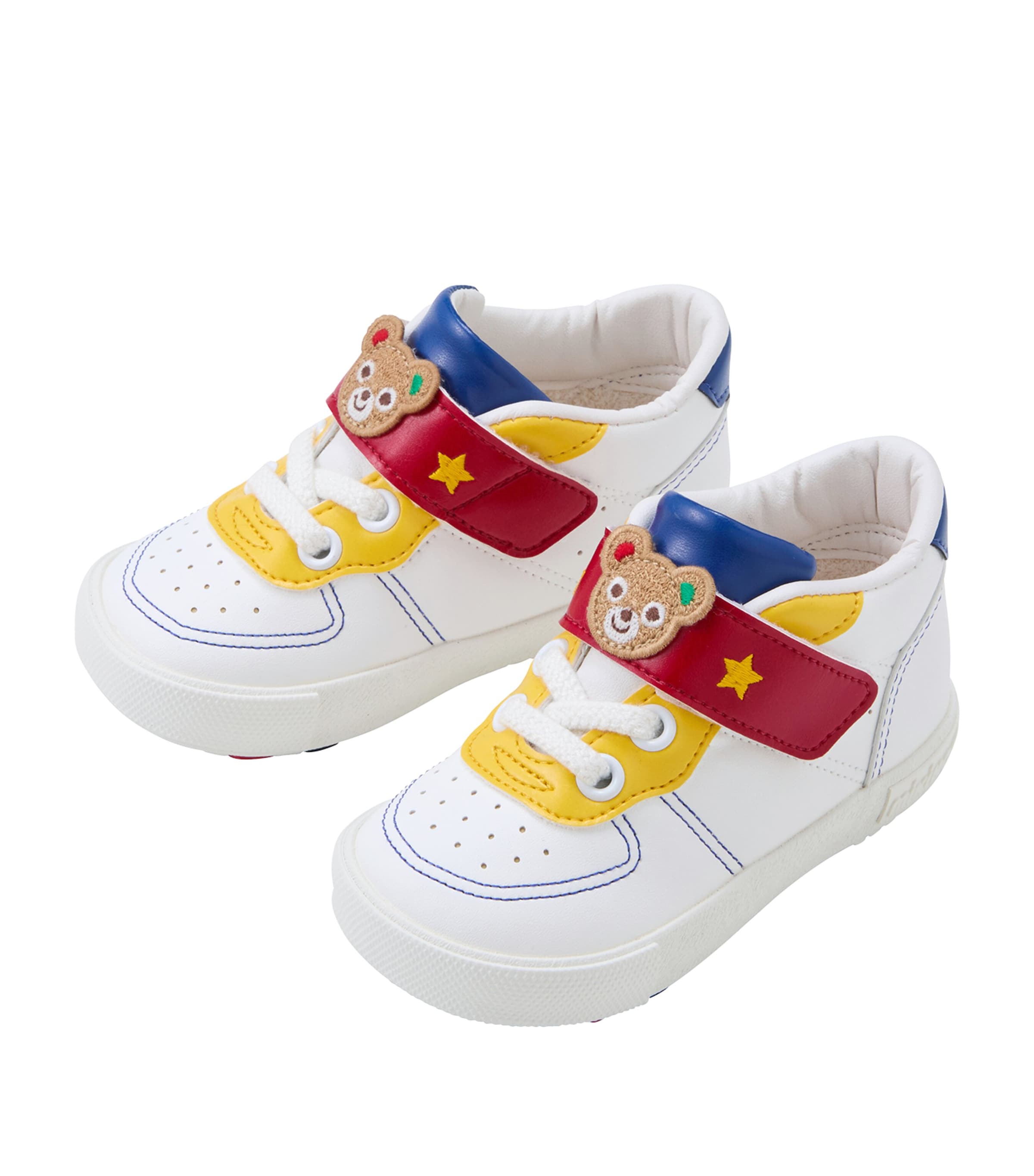 Miki House Faux Leather Velcro Sneakers | Kids New In | Baby Clothing | Baby Shoes | Trainers | Designers | Miki House