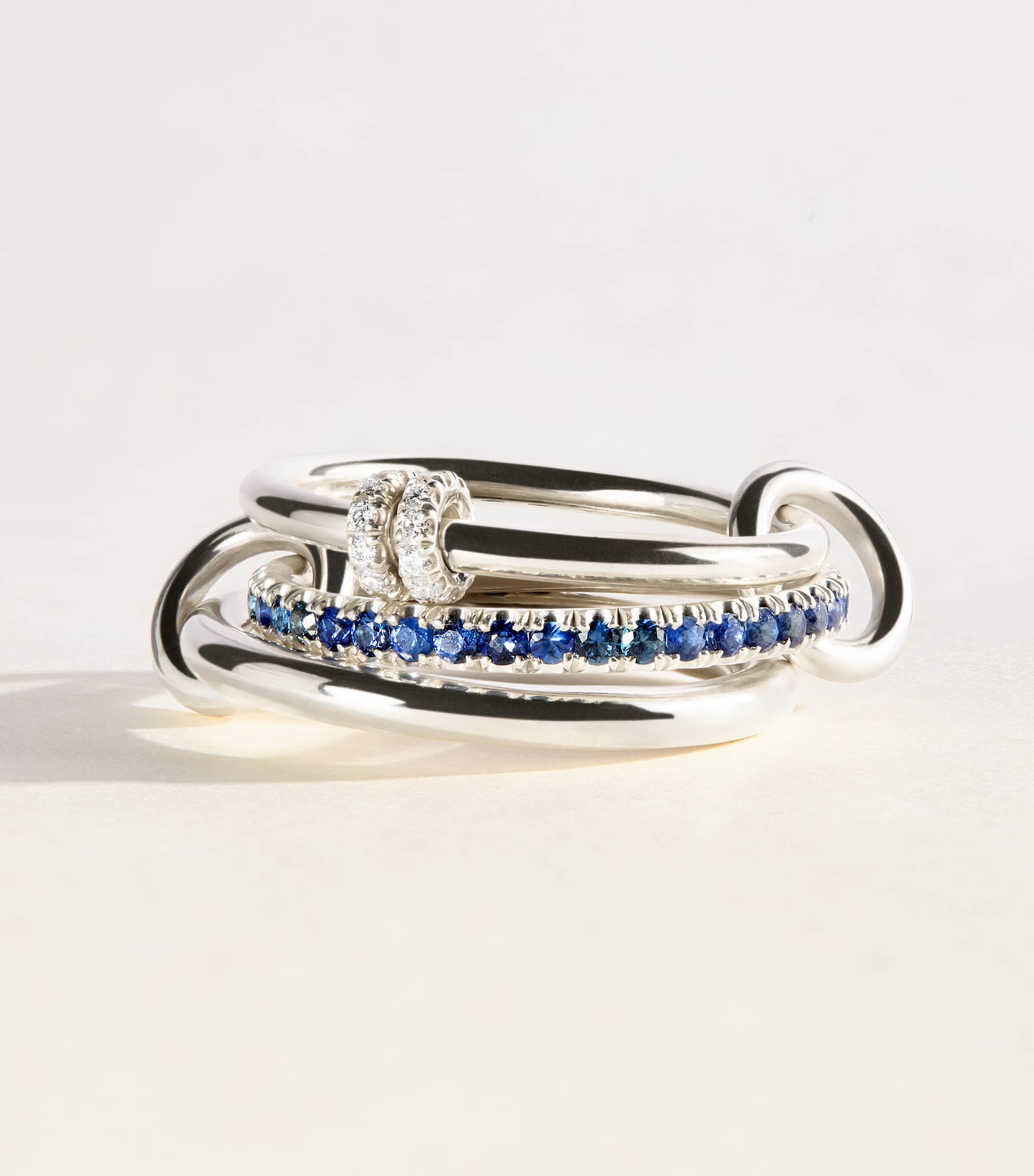 Spinelli Kilcollin Sterling Silver, Diamond and Sapphire Raneth Ring Sterling Silver Image 1
