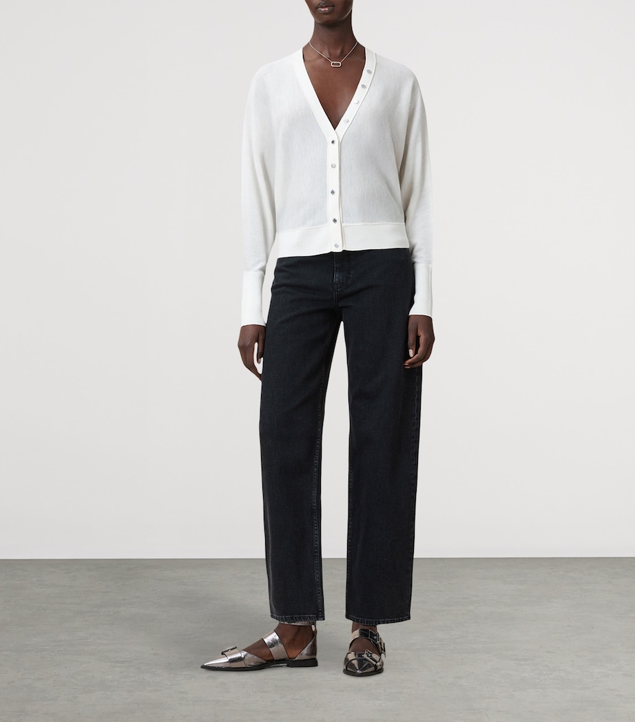 Wool Honor Cardigan CHALK WHITE Image 4