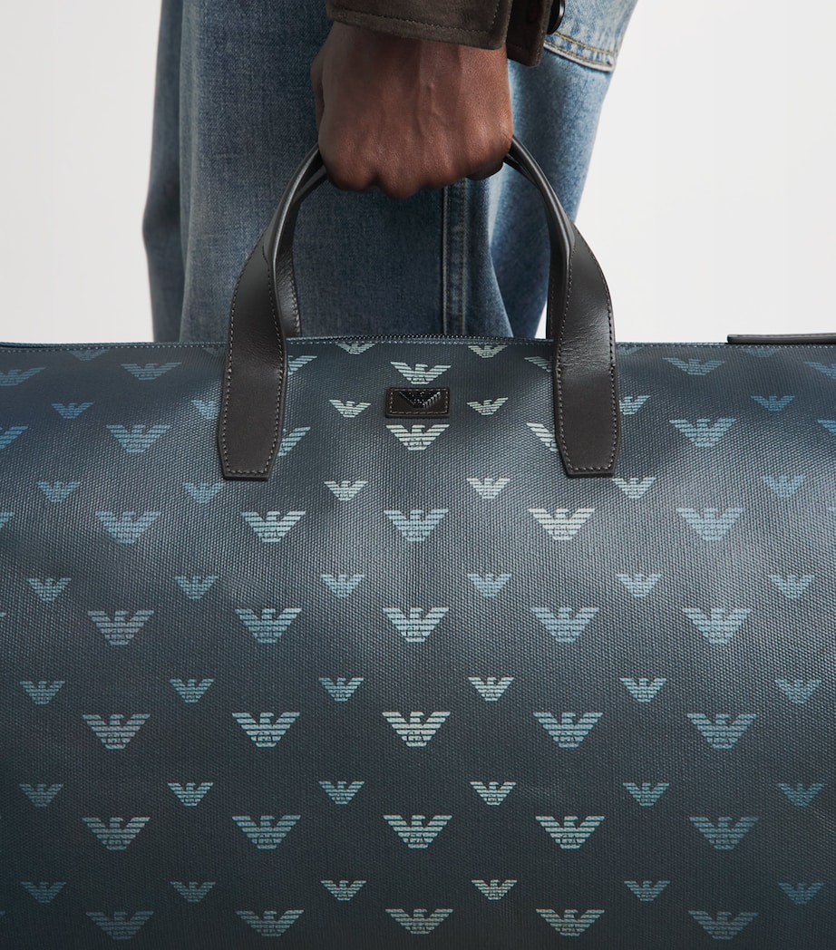 Emporio Armani Canvas Eagle Holdall Image 4