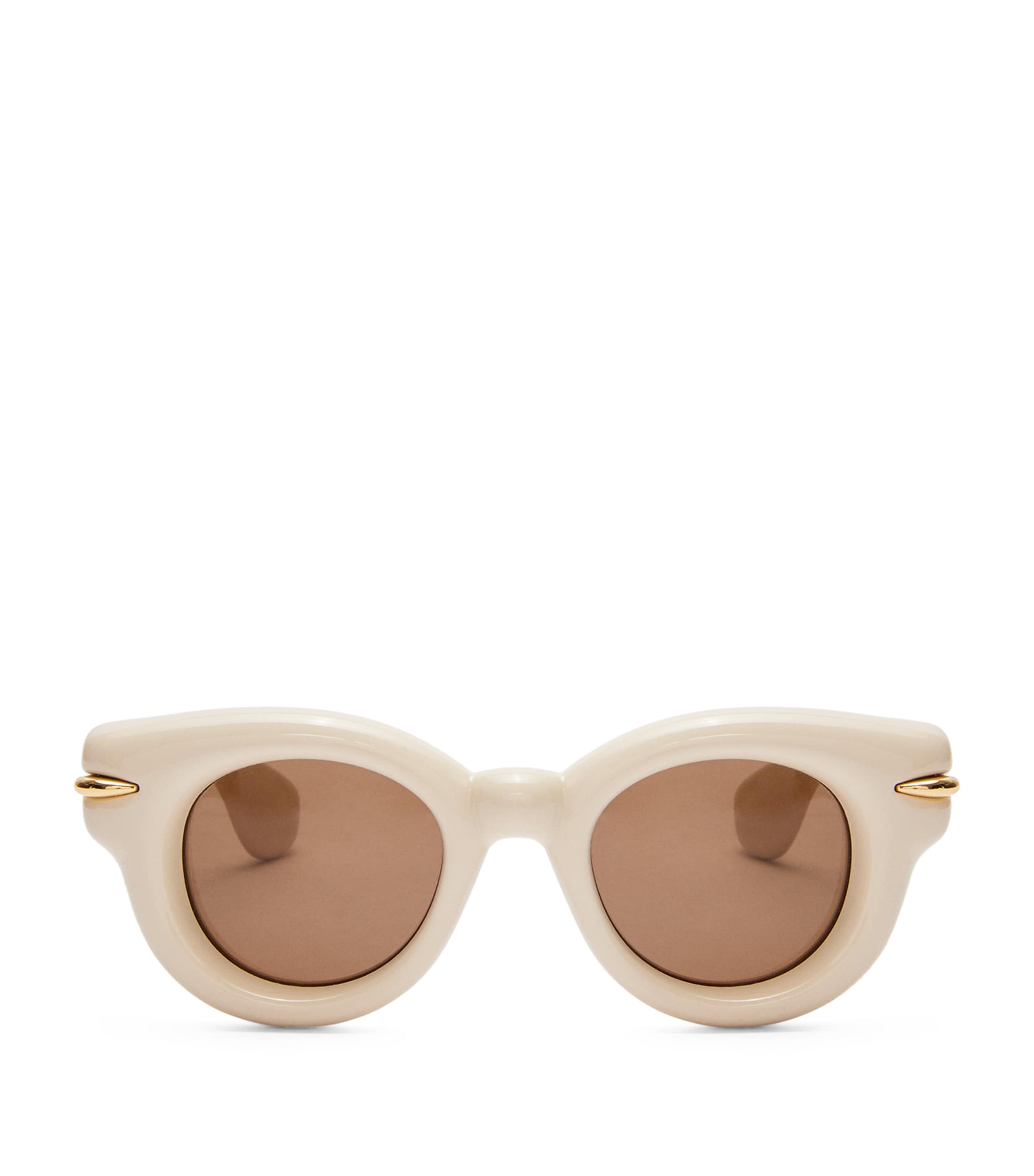 Loewe Inflated Round Sunglasses In White