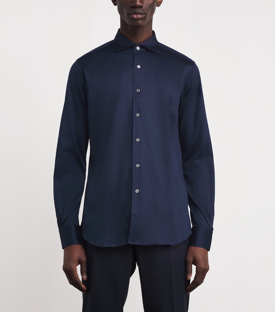 Cotton Cutaway Collar Shirt 301 Image 3
