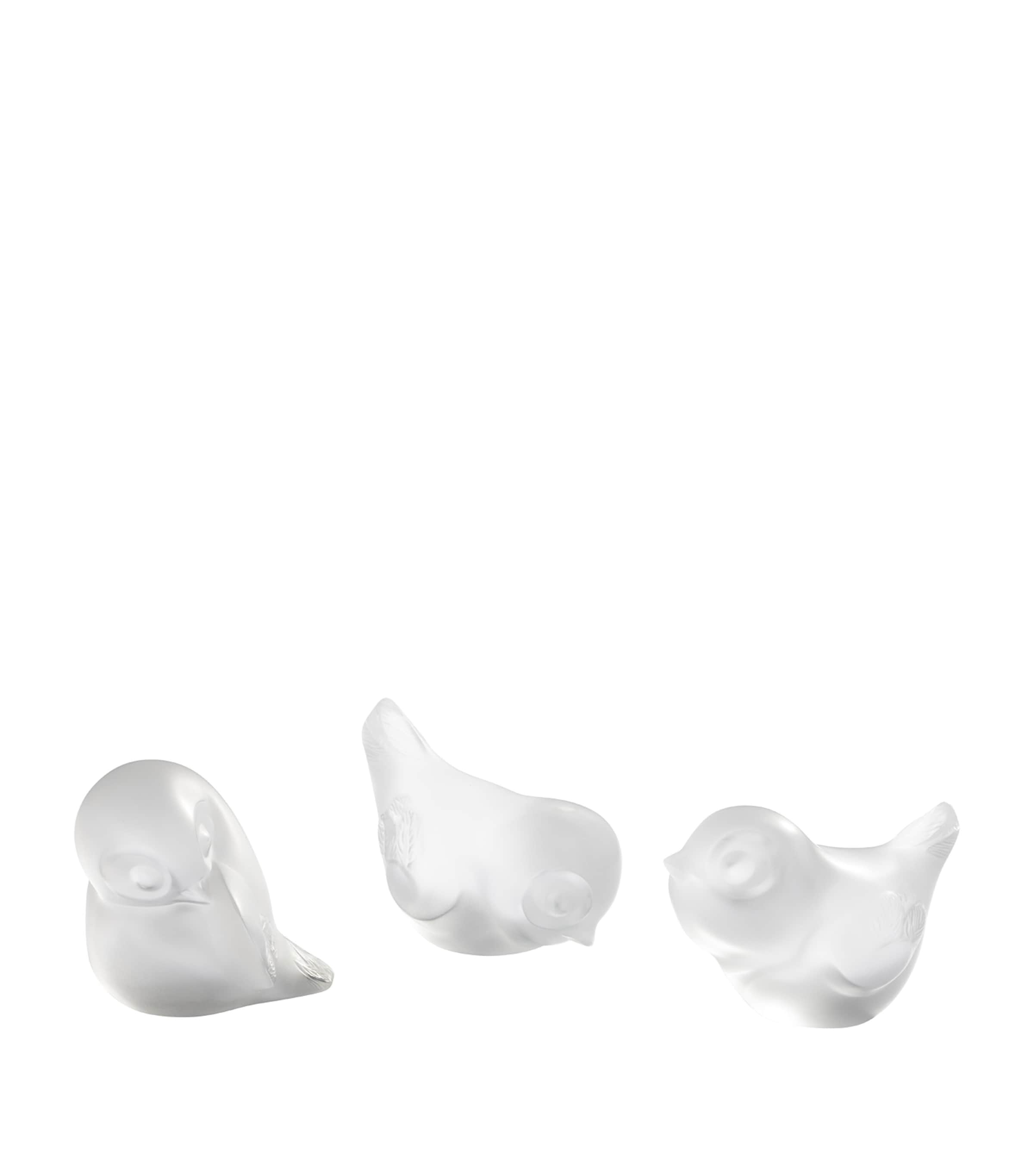 Lalique Piou-Piou Head Up Sculpture (5.5cm) Incolore Image 2