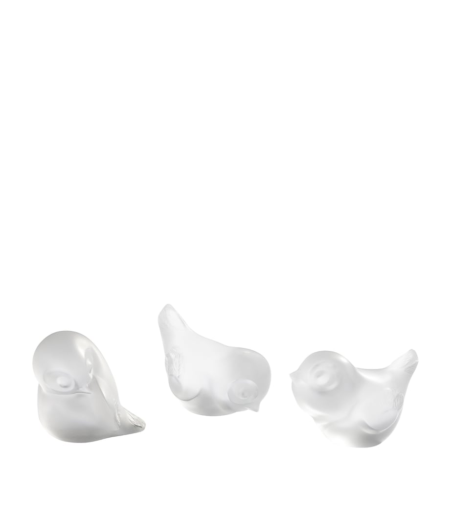 Lalique Piou-Piou Head Up Sculpture (5.5cm) Incolore Image 2