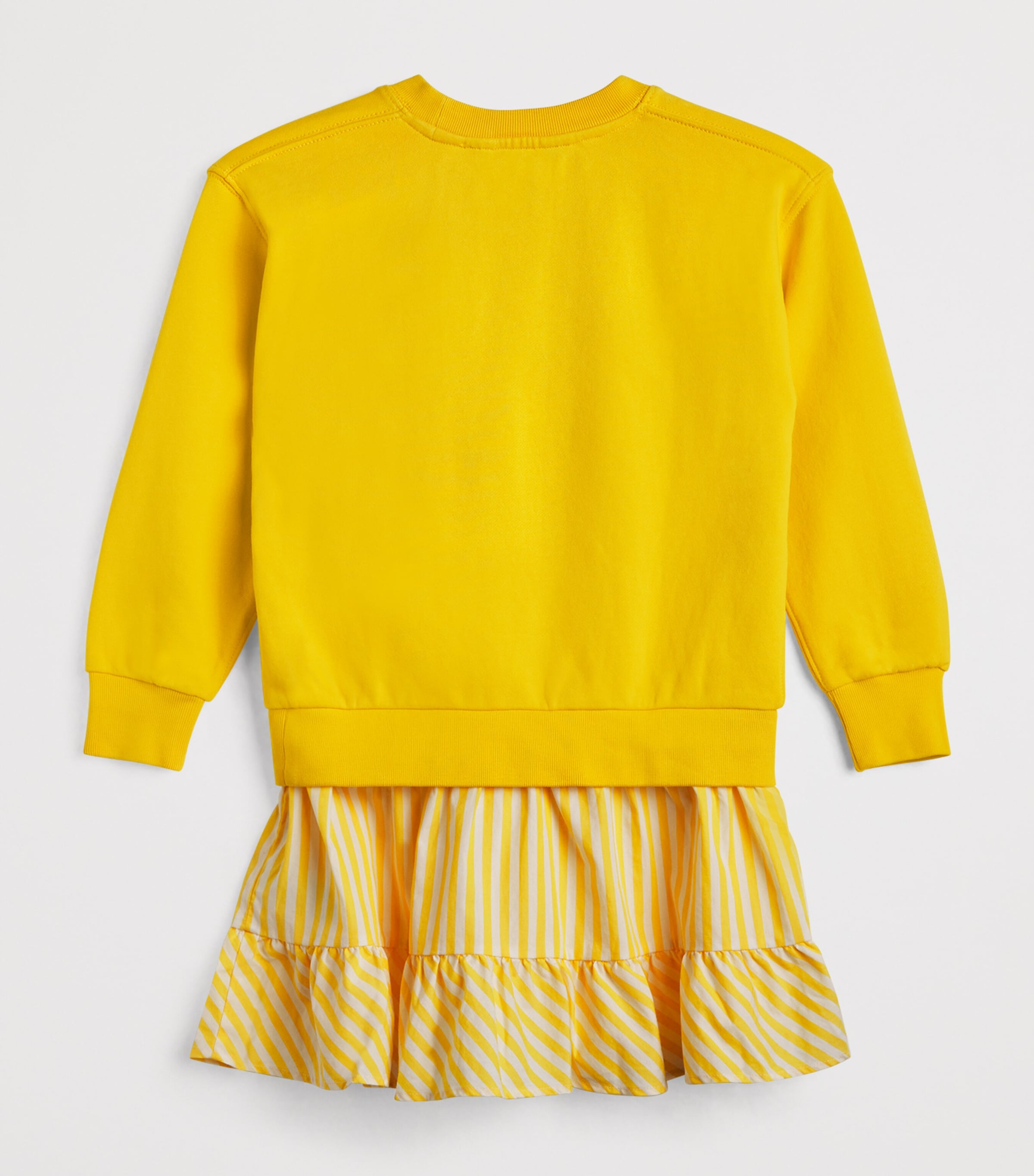 Cotton Stripe Polo Pony Dress (7-14 Years) YELLOW Image 2