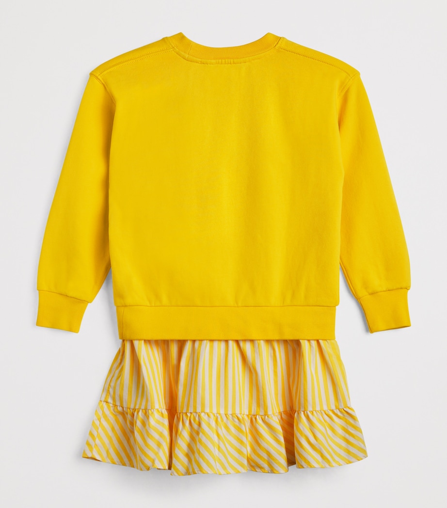 Cotton Stripe Polo Pony Dress (7-14 Years) YELLOW Image 2