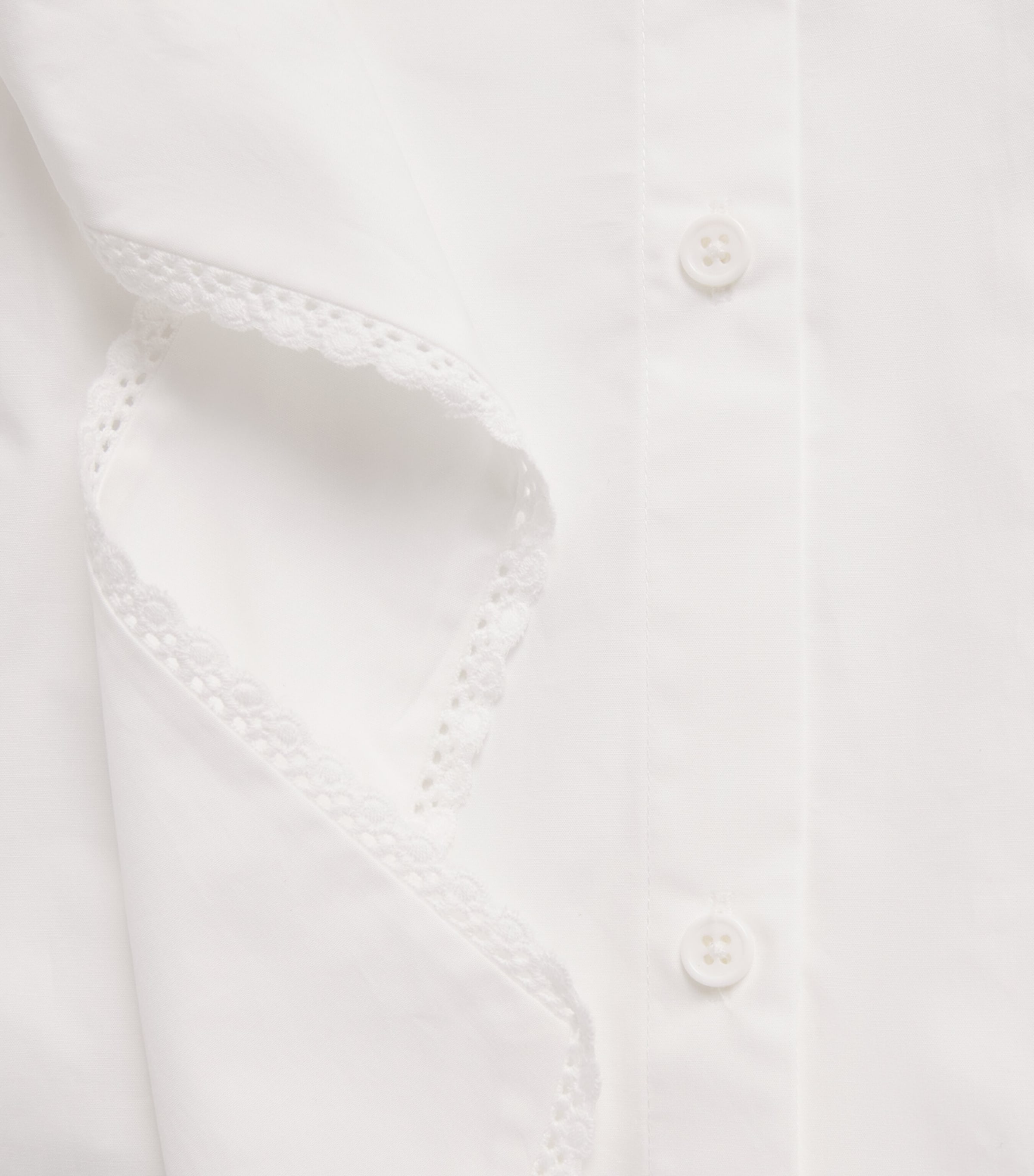 Maje Womens Cotton Pussybow Shirt White Image 6