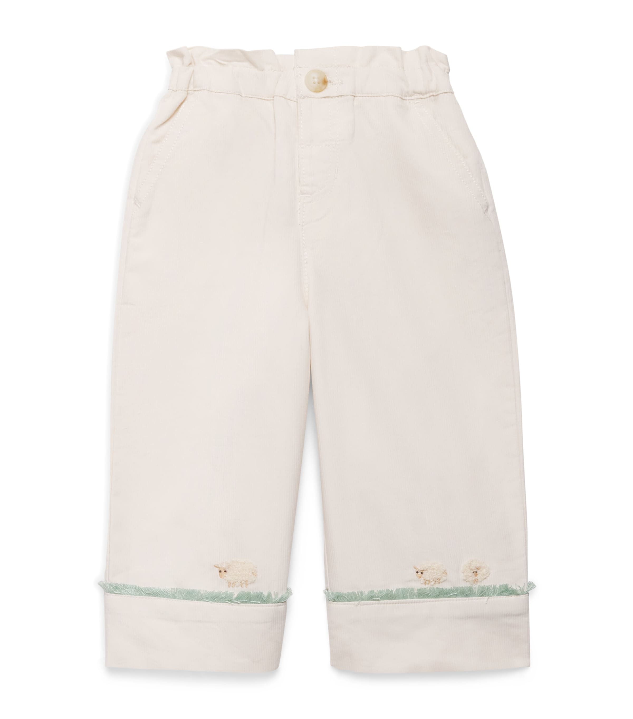 Gingersnaps Cotton Corduroy Micah Trousers In White