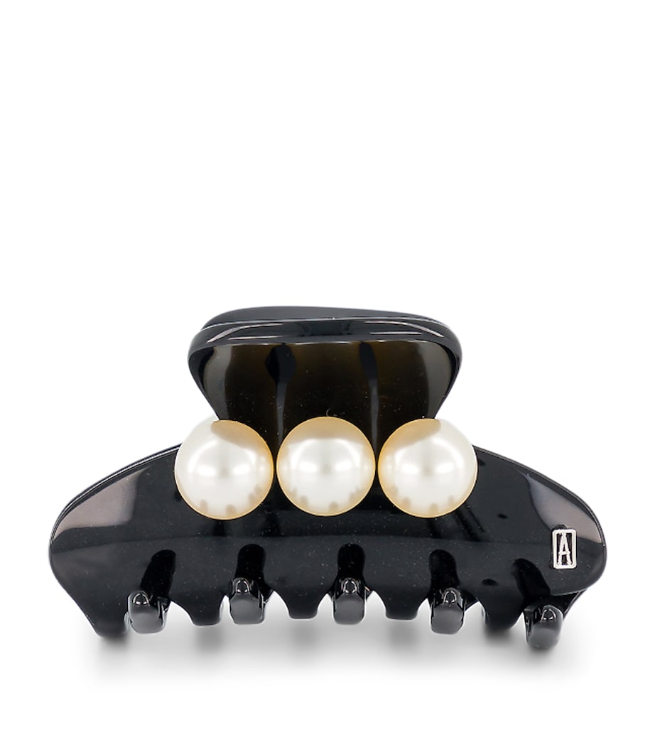 Oversize Pearl-Detail Claw Hair Clip N2- NOIR Image 1