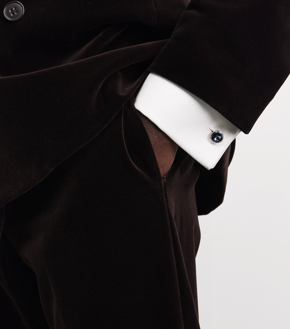 Sterling Silver Embellished Cufflinks U9266 Image 2