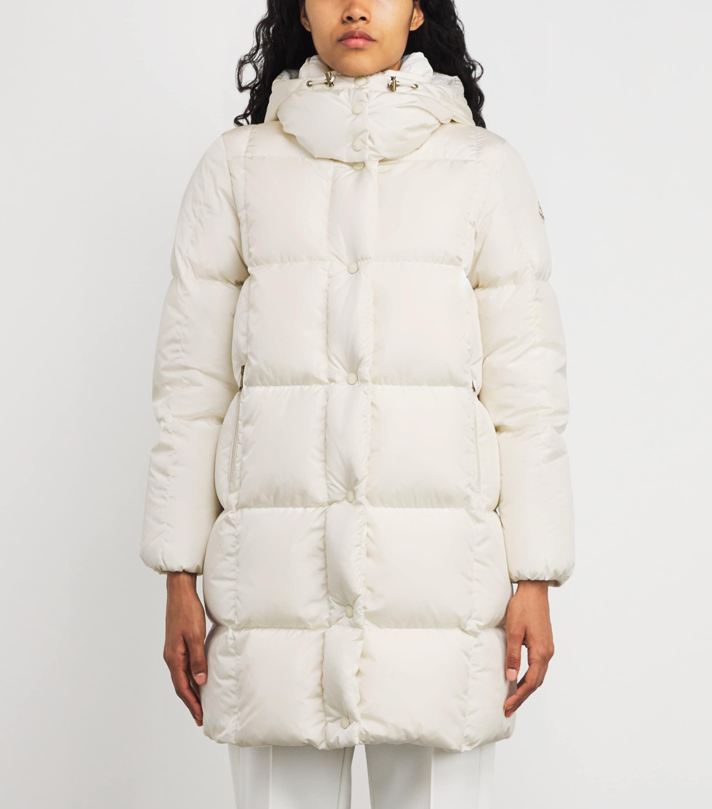 Water-Repellent Down Litte Long Coat 04A Image 3