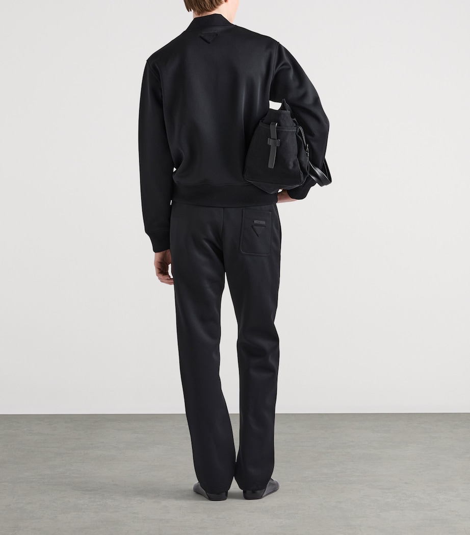 Prada Mens Technical Jersey Sweatpants Black Image 5