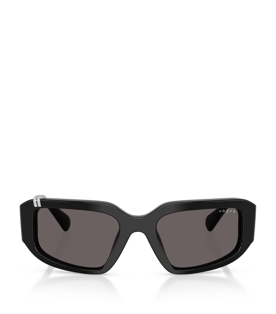 Vogue Rhinestone Irregular Sunglasses Image 1