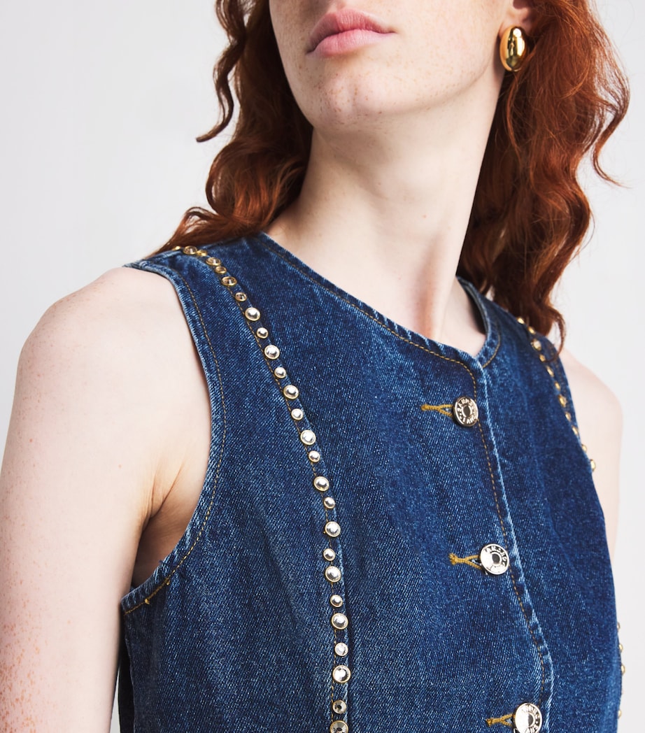 Denim Embellished Top BLUE JEAN Image 6