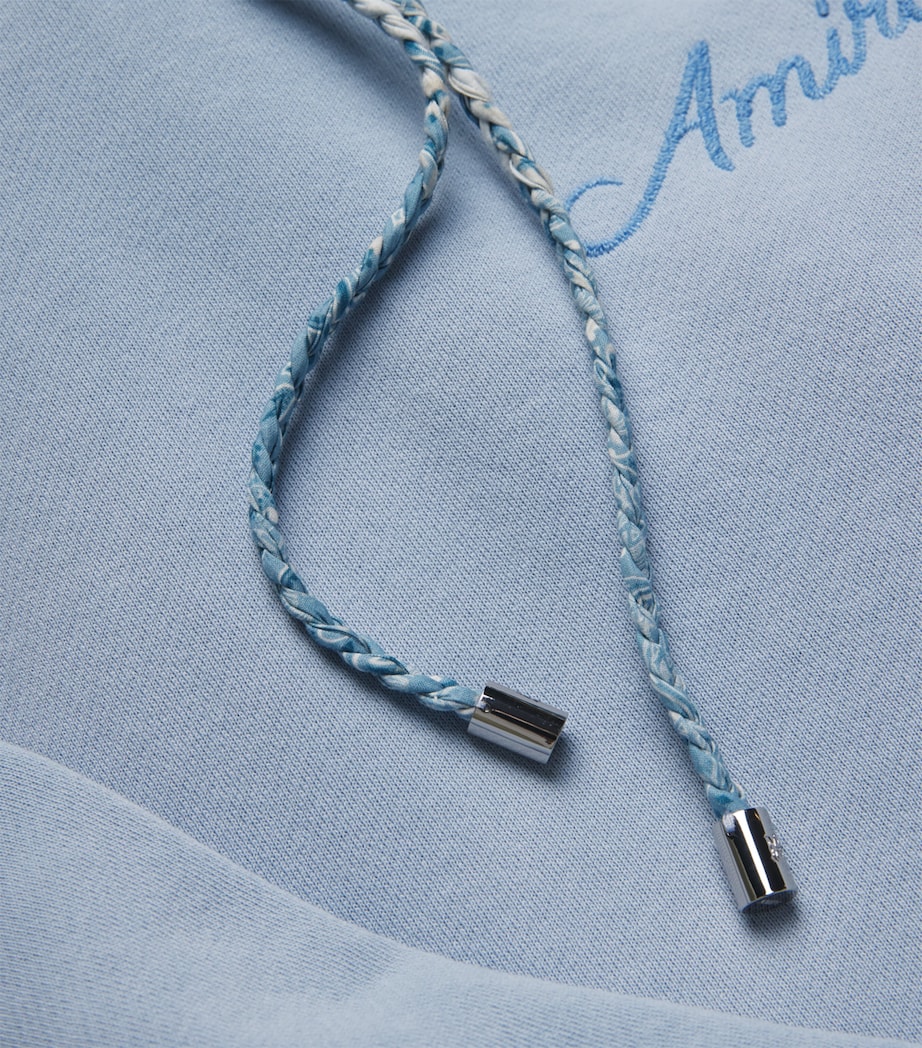 Cotton Bleach Bandana Hoodie ASHLEY BLUE Image 5