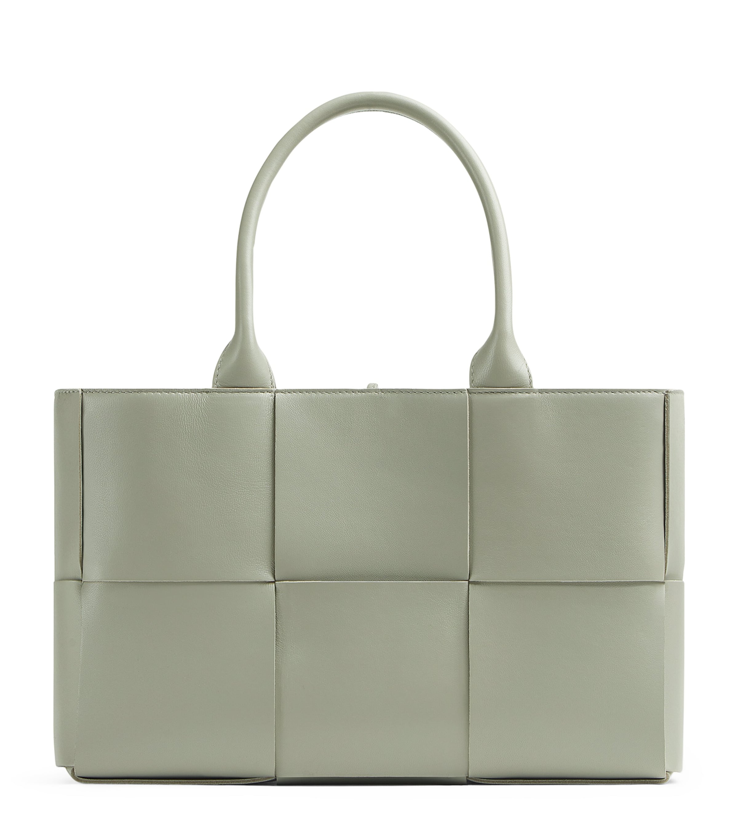 Bottega Veneta Small Leather Arco Tote Bag In Gray