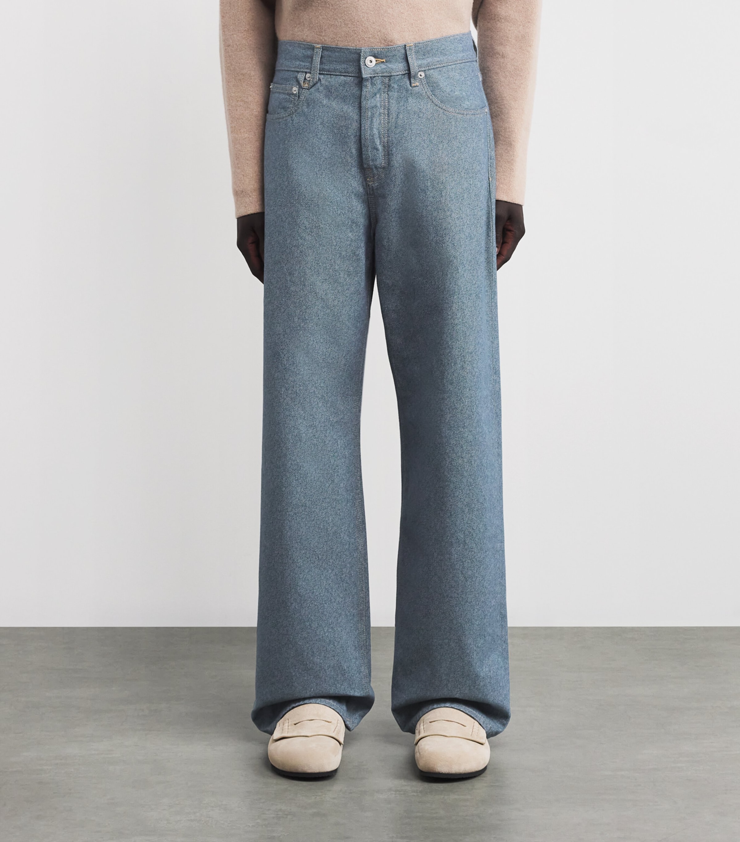 Jacquemus Mens Straight Jeans Blue Image 3