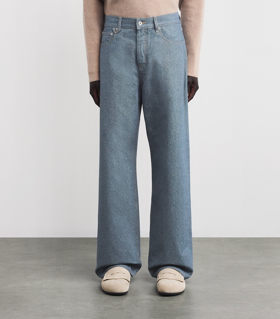 Straight Jeans 330-BLUE Image 3