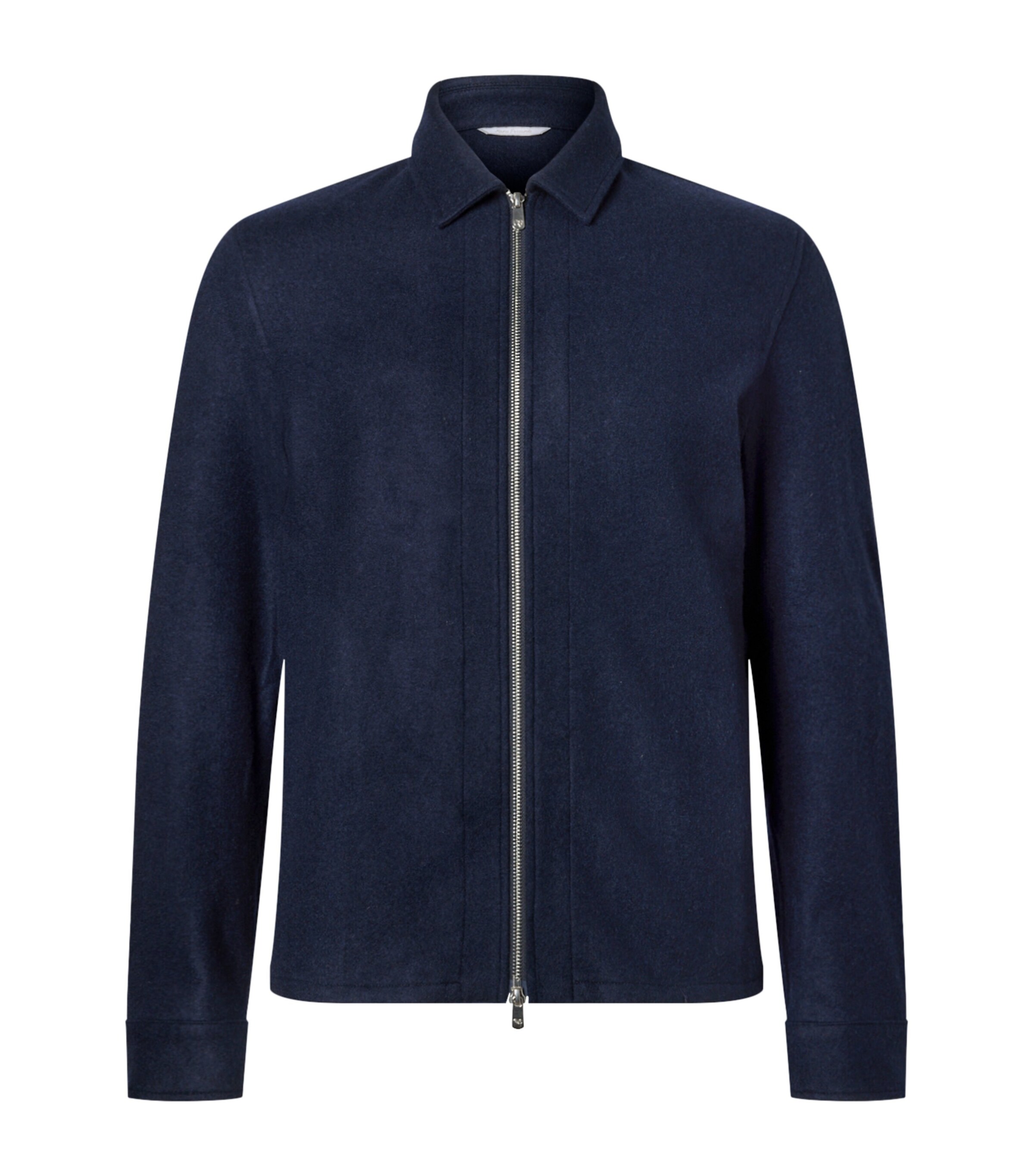 Marco Pescarolo Mens Cashmere 2-Way Zip Jacket Navy Image 1