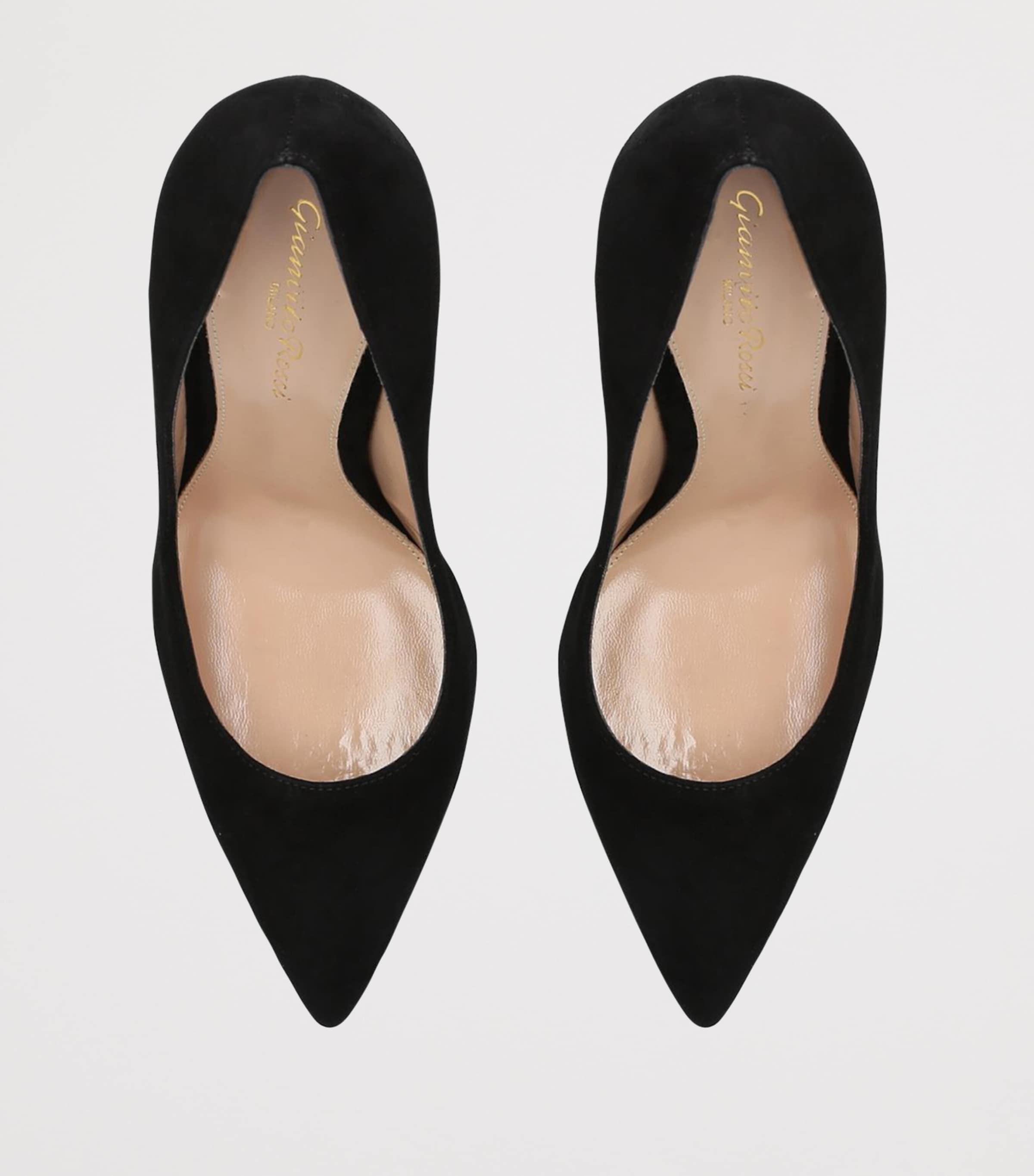 Suede Gianvito Pumps 105 BLACK Image 4