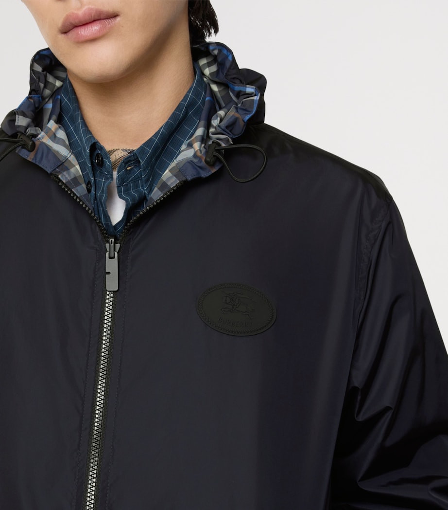 Reversible Check Hooded Jacket PILOT BLUE IP CHECK Image 4