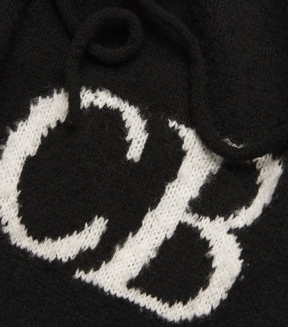 Wool-Blend Logo Sweatpants BLACK 000 Image 5